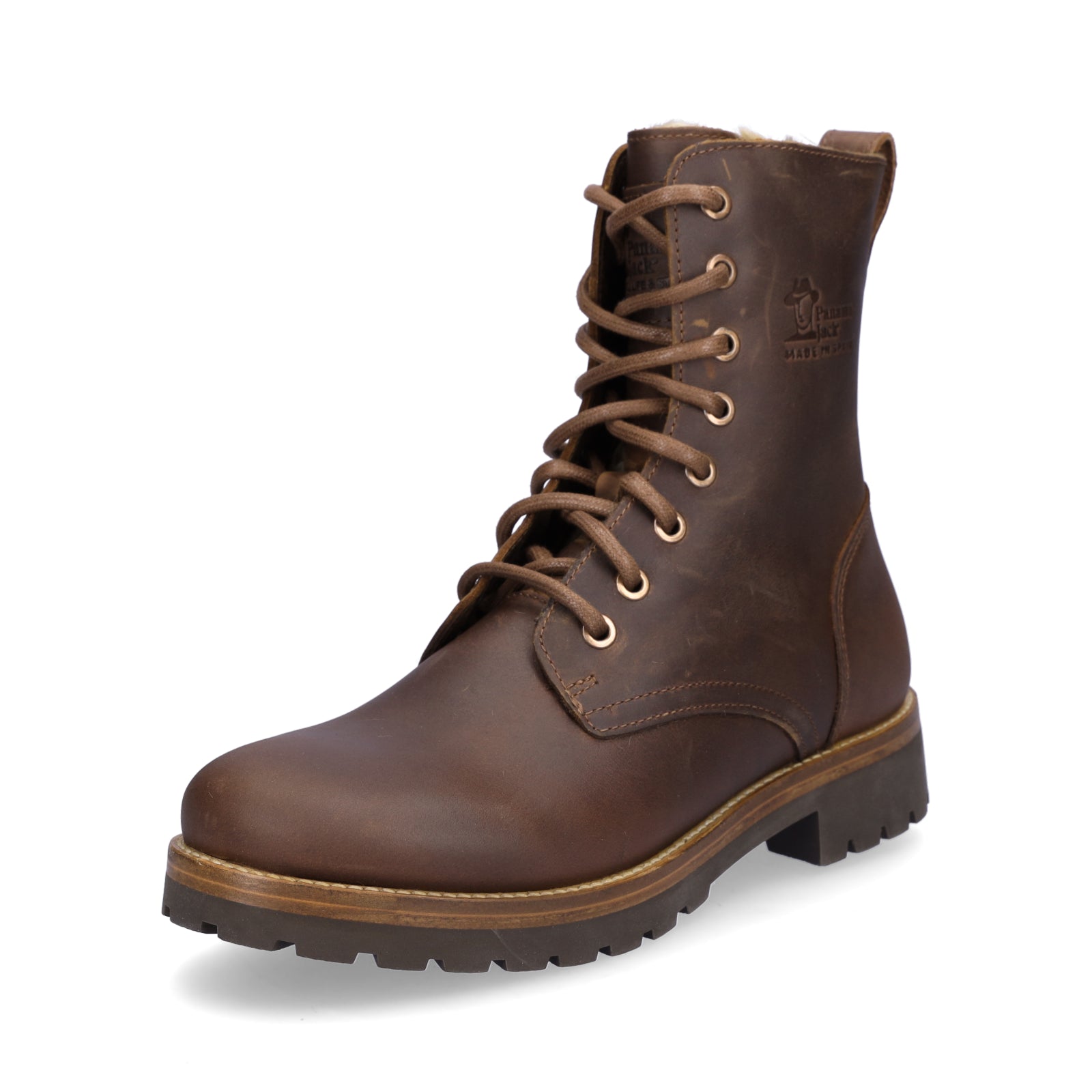 Panama Jack Damen Schnürstiefelette braun