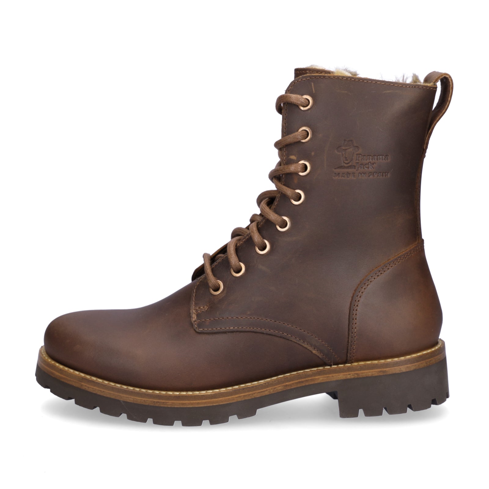 Panama Jack Damen Schnürstiefelette braun