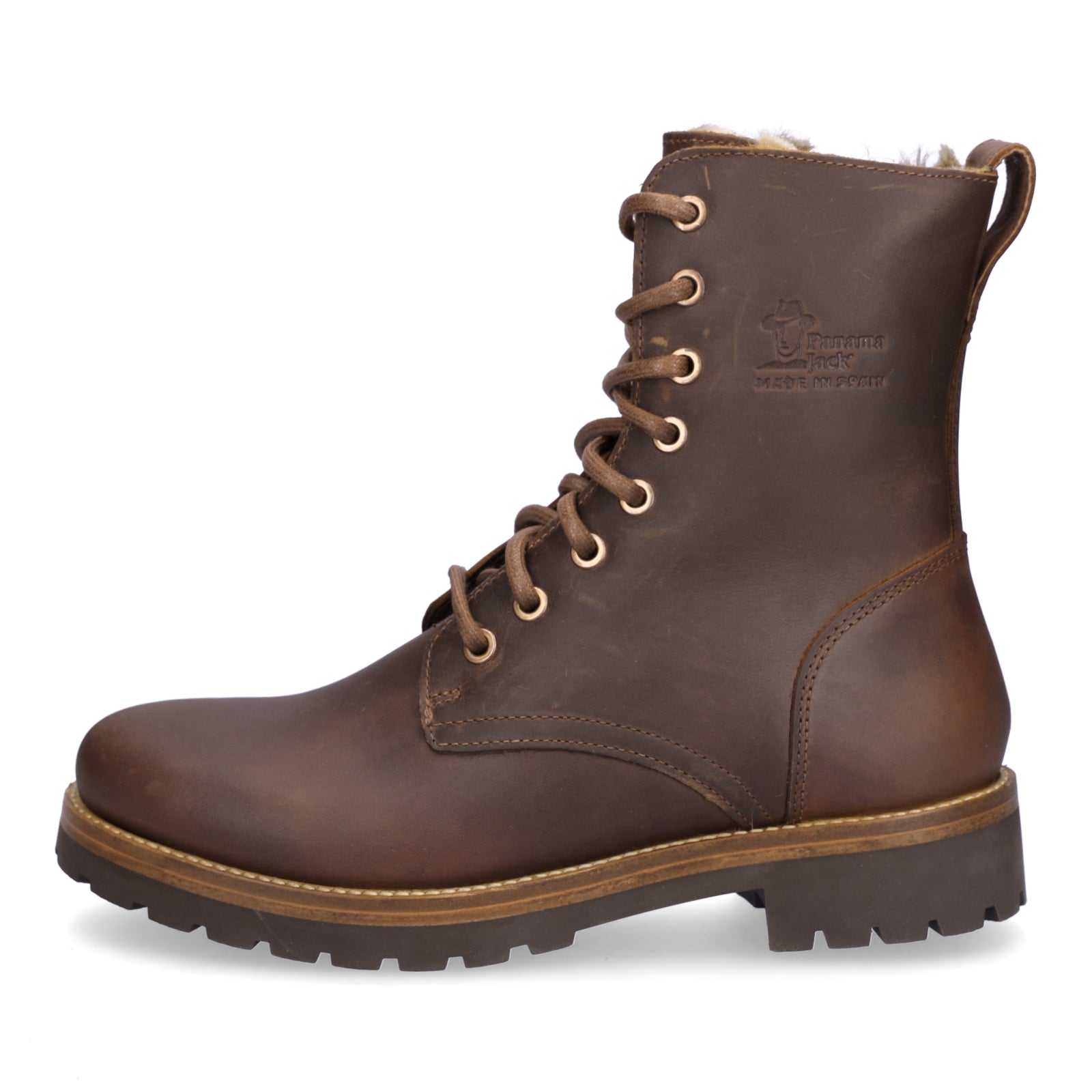 Panama Jack Damen Schnürstiefelette braun