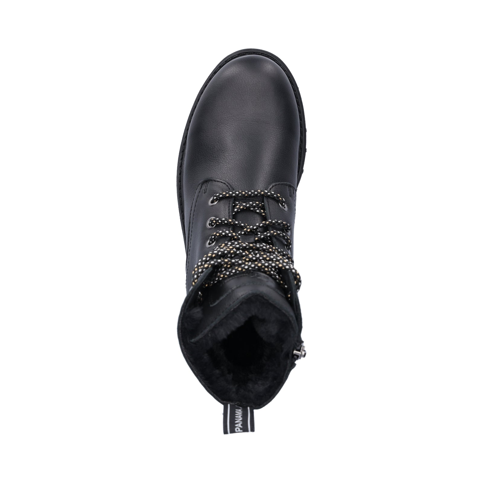 Panama Jack women's lace-up ankle boots black