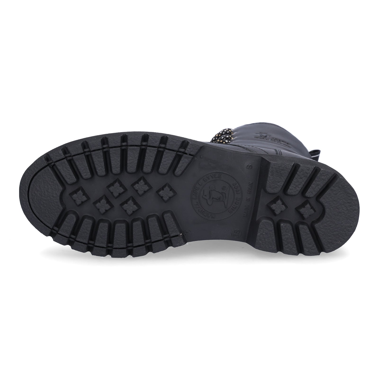 Panama Jack women's lace-up ankle boots black