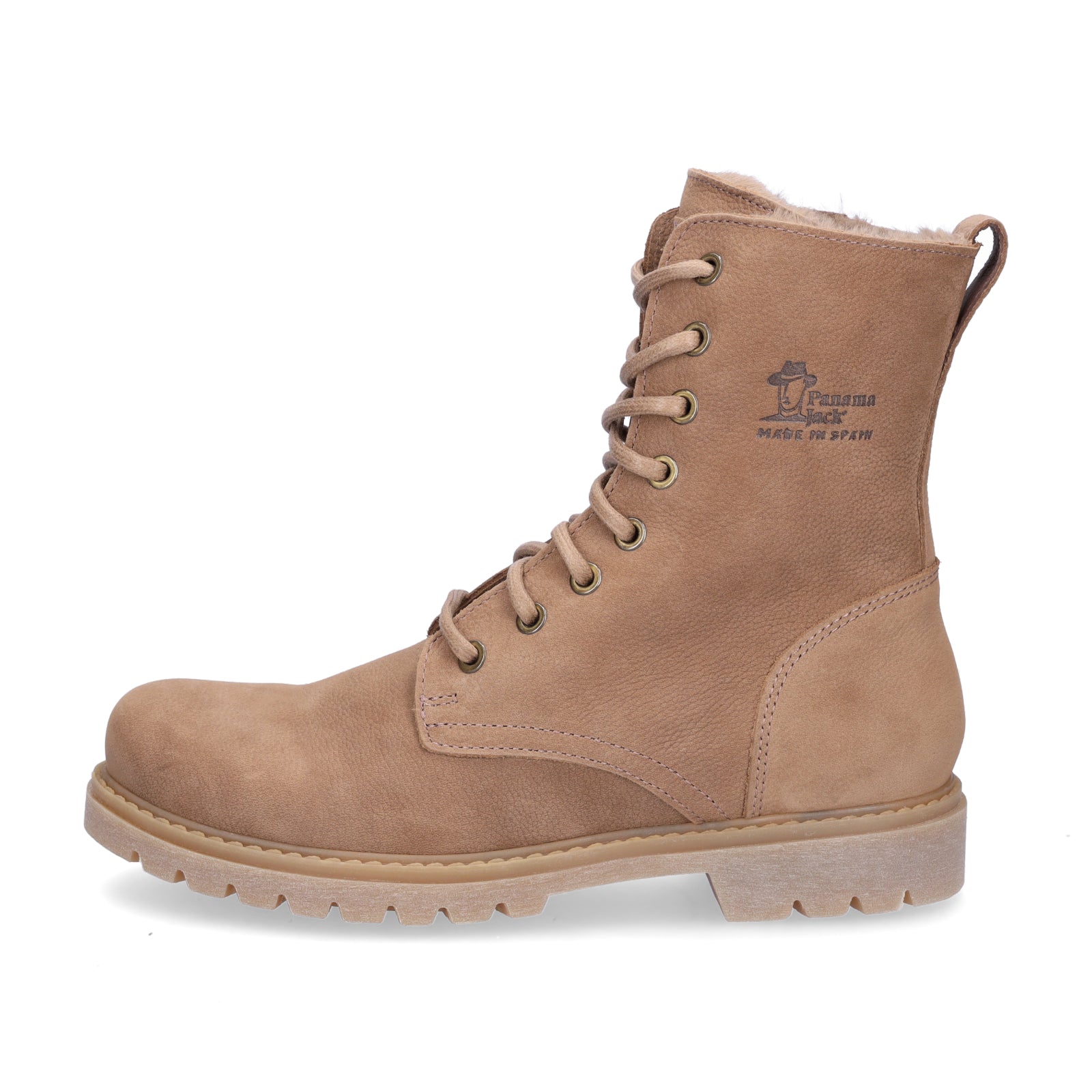Panama Jack Damen Schnürstiefelette taupe
