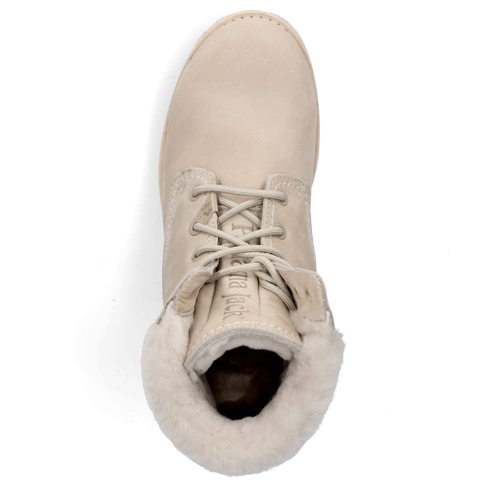 Panama Jack Damen Schnürstiefelette beige