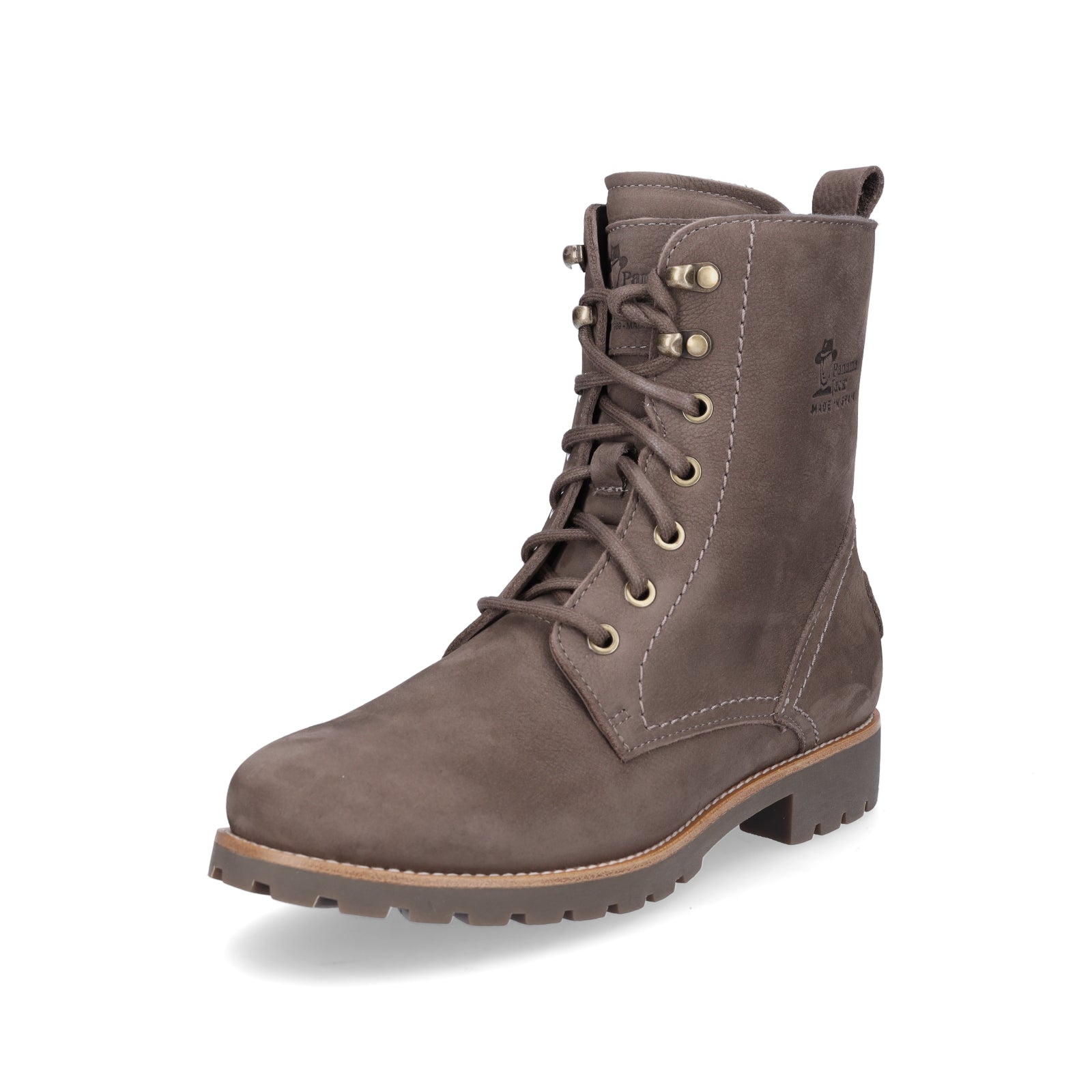 Panama Jack Damen Schnürstiefelette taupe grau
