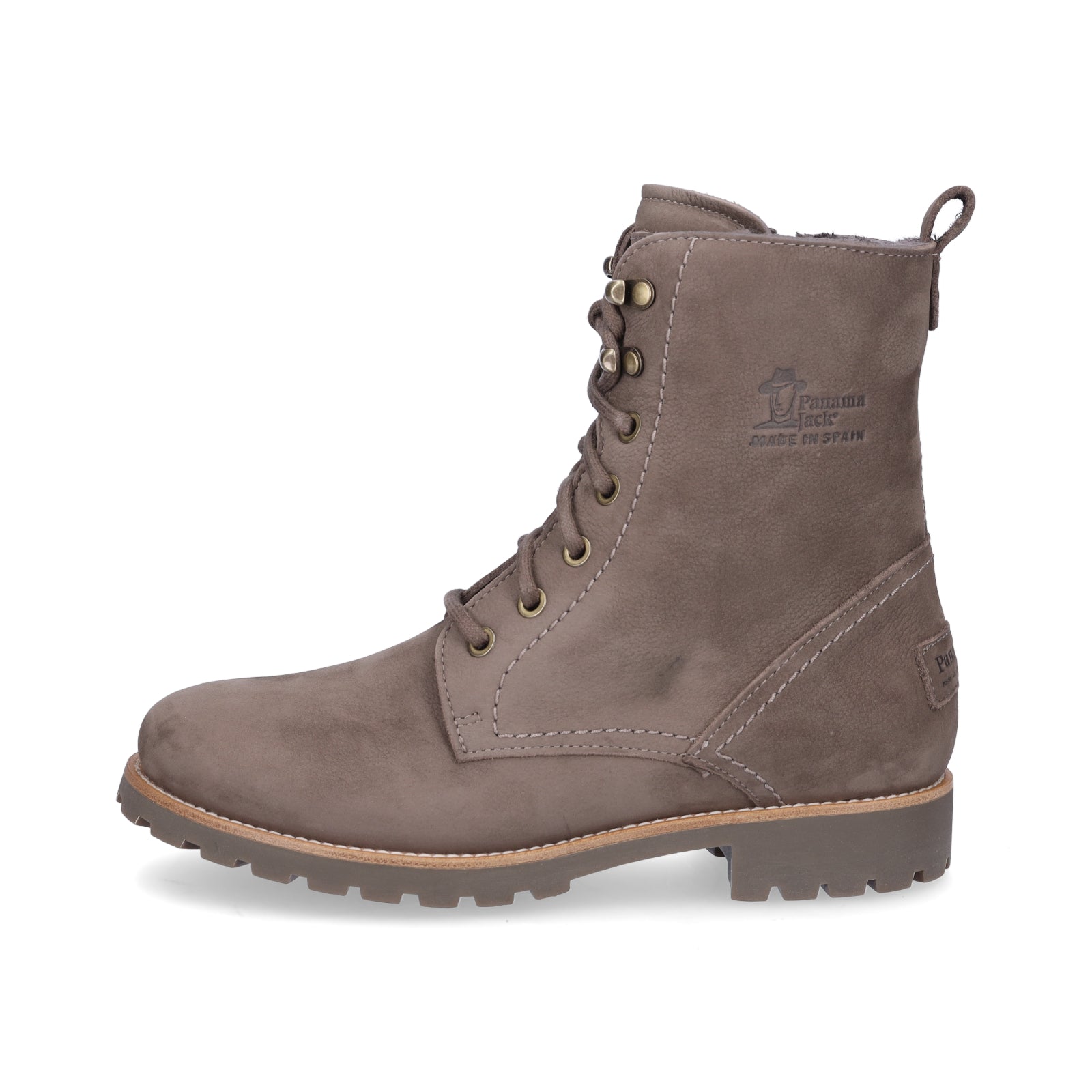 Panama Jack Damen Schnürstiefelette taupe grau