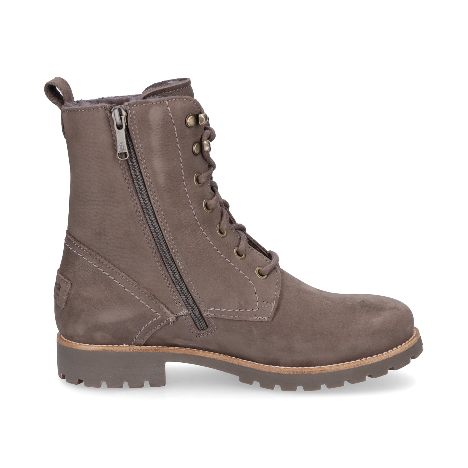 Panama Jack Damen Schnürstiefelette taupe grau