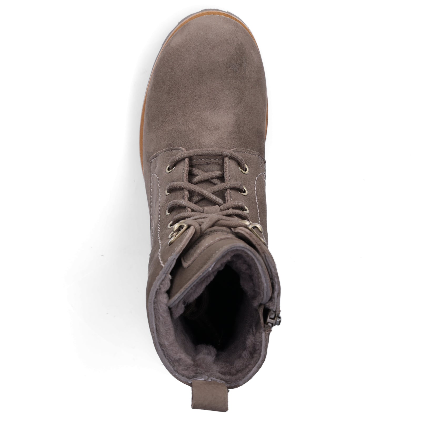 Panama Jack Damen Schnürstiefelette taupe grau