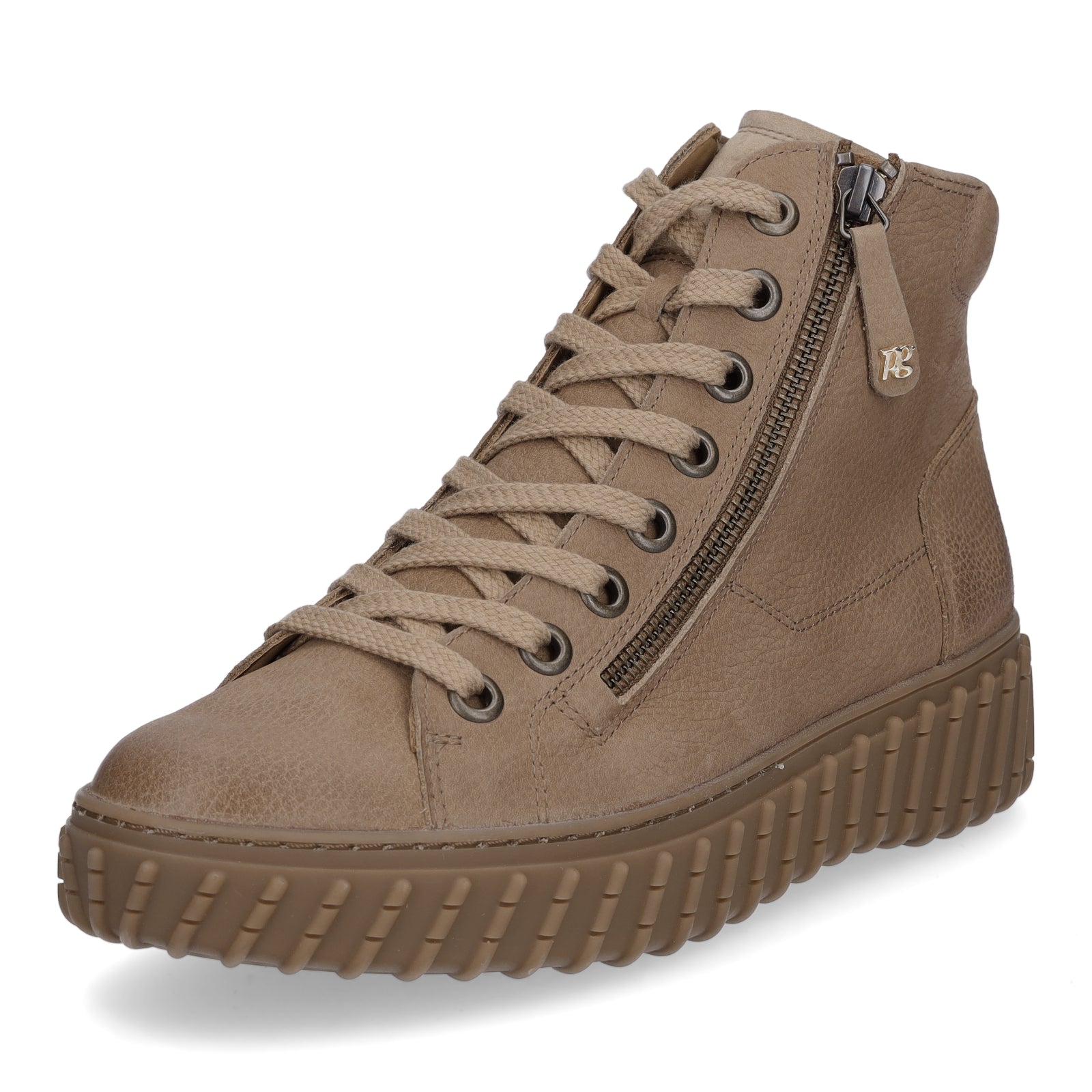 Paul Green women's high-top sneakers brown