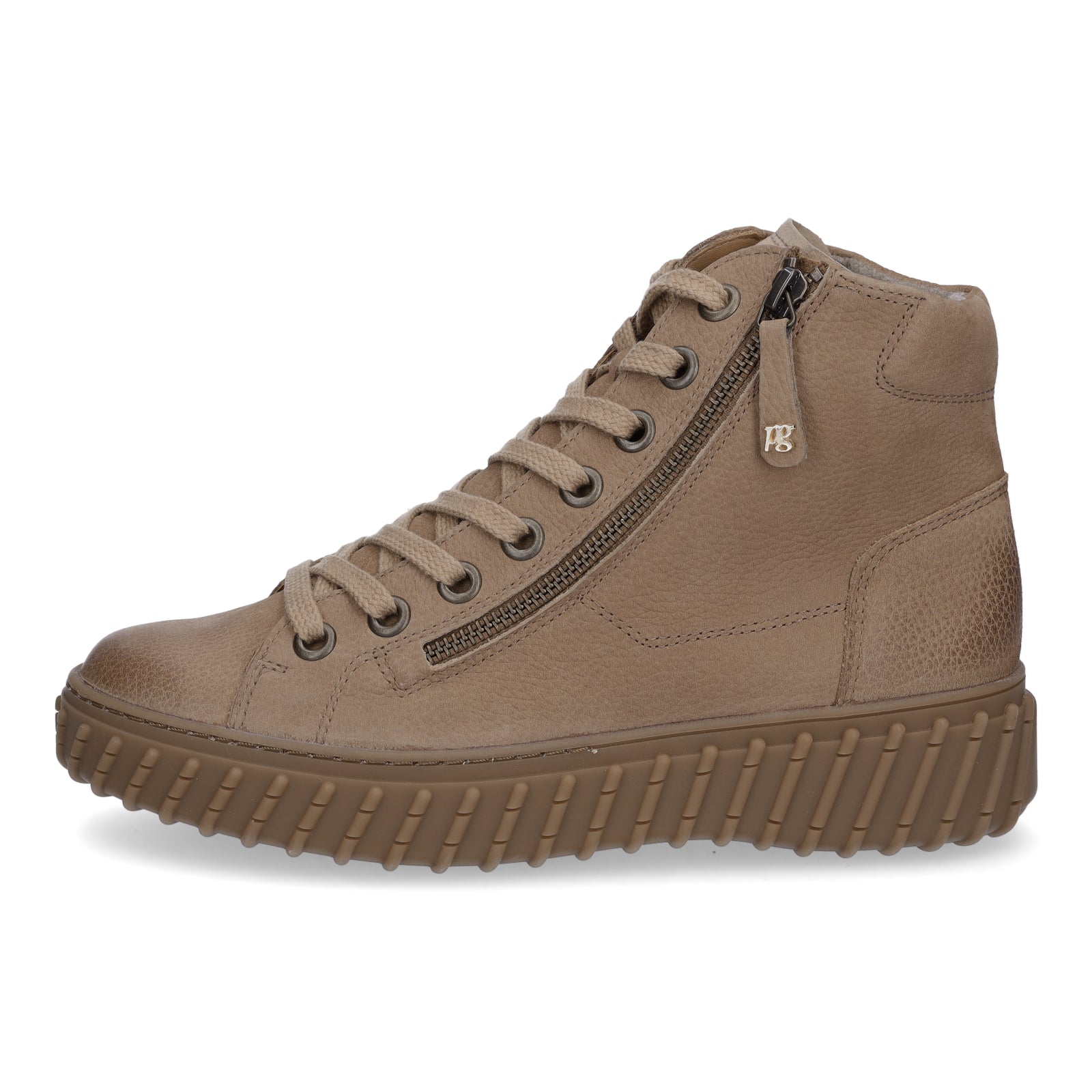 Paul Green women's high-top sneakers brown
