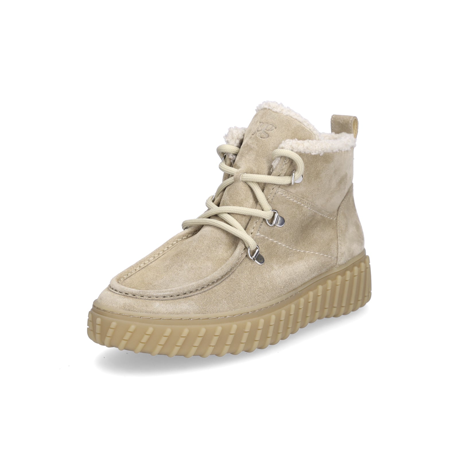 Paul Green Damen Schnürboot beige