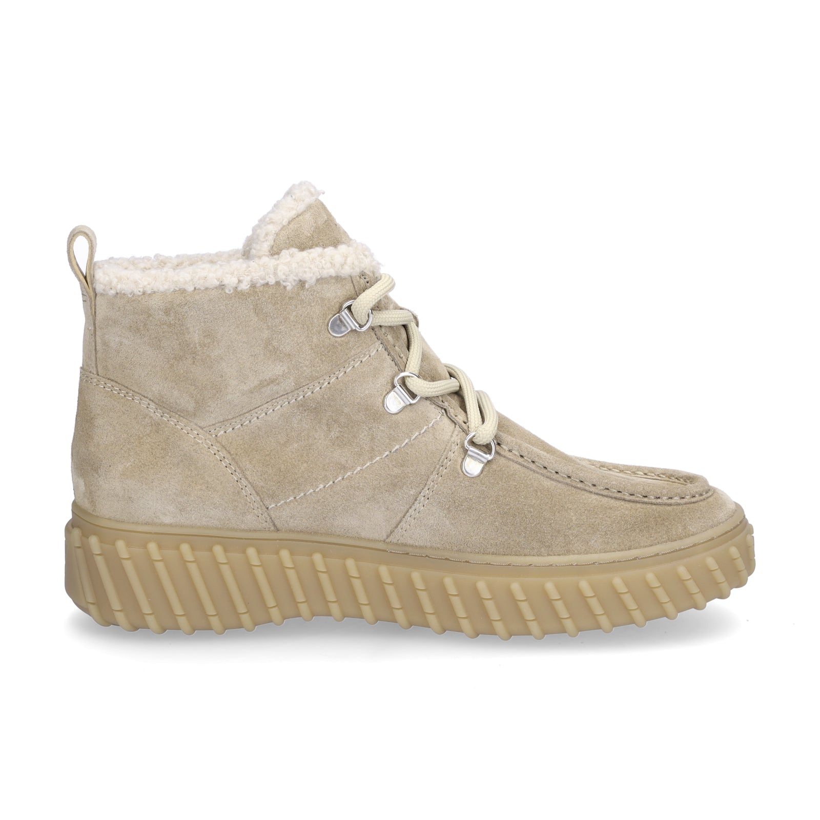 Paul Green Damen Schnürboot beige