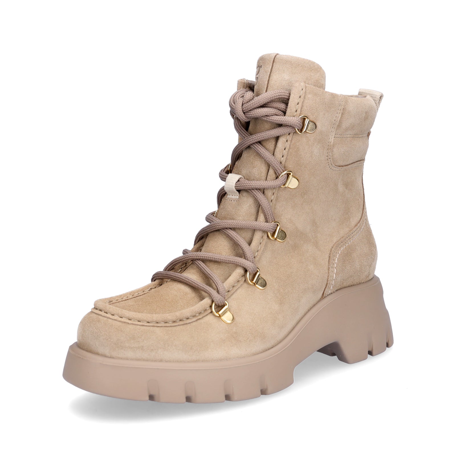 Paul Green Damen Schnürboot beige
