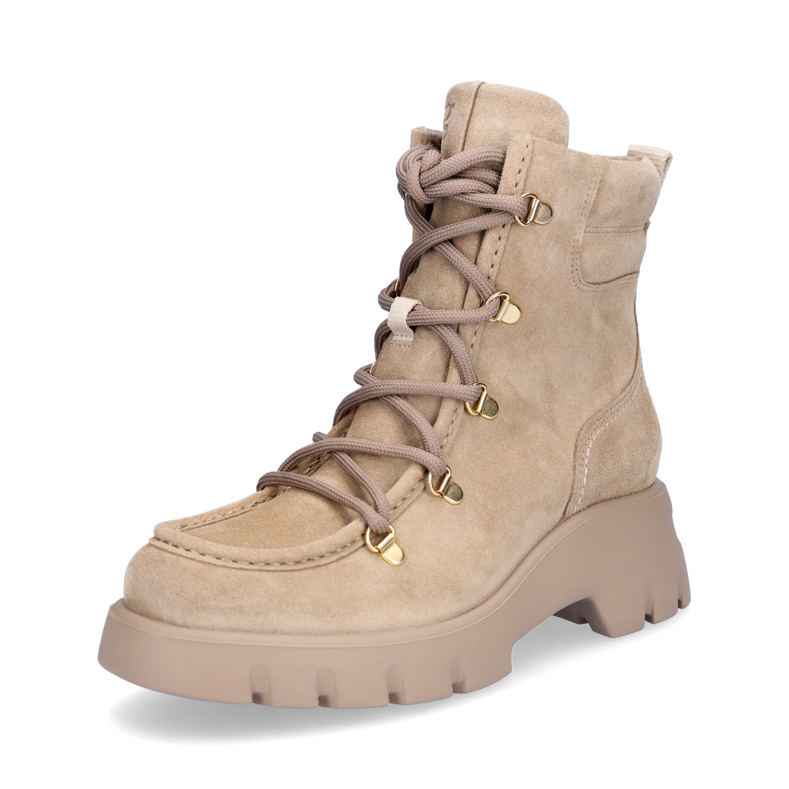 Paul Green Damen Schnürboot beige