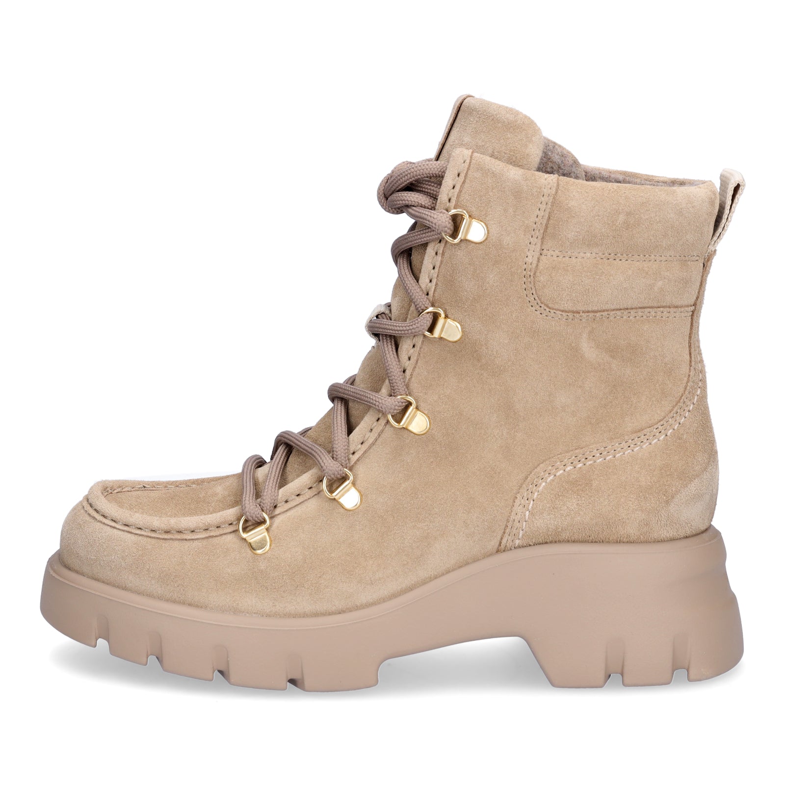 Paul Green Damen Schnürboot beige
