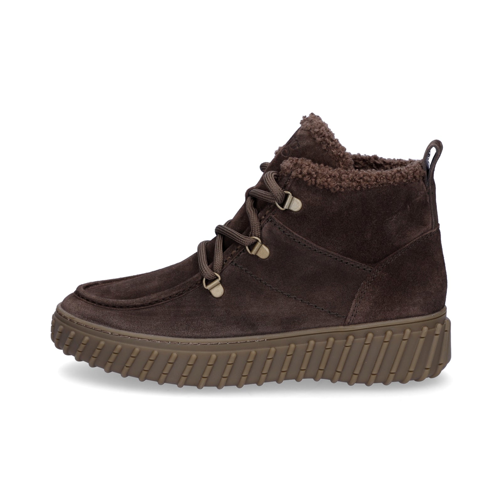 Paul Green Women's Lace-up Boot Dark Brown