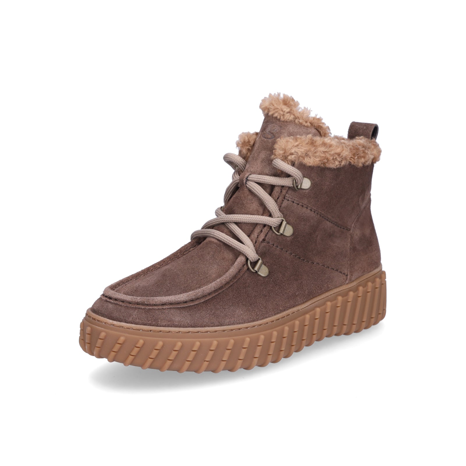 Paul Green women's lace-up boots brown