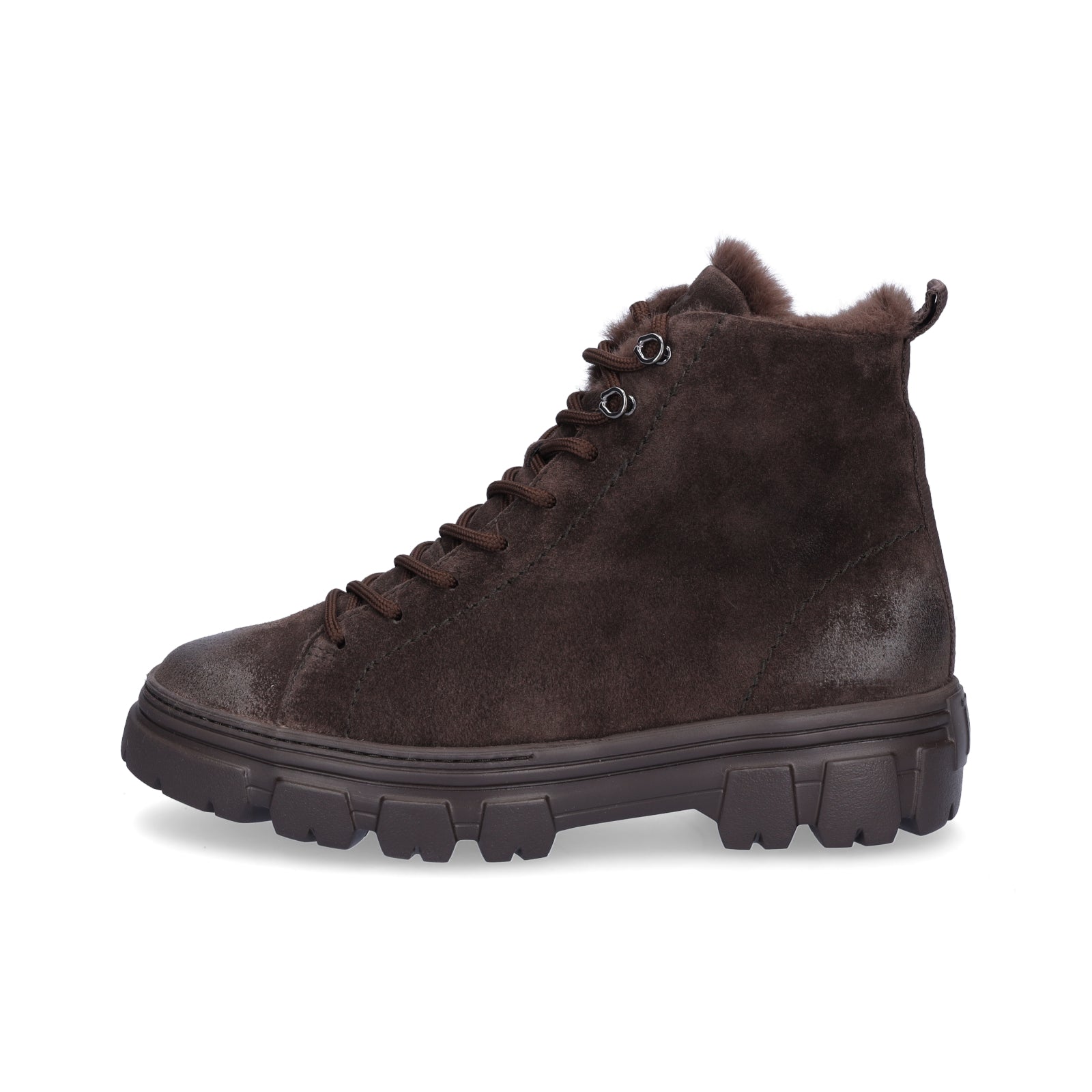 Paul Green Women's Lace-up Boot Dark Brown