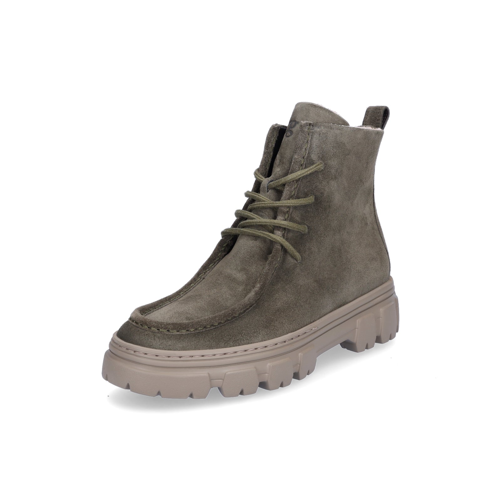 Paul Green Women's Lace-up Boot Olive