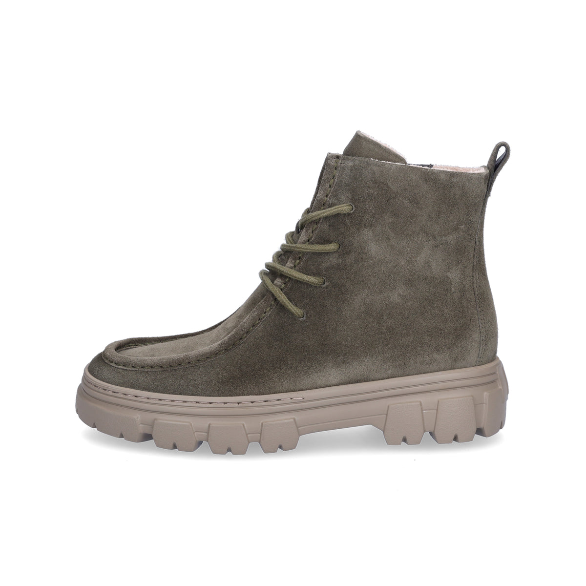 Paul Green Women's Lace-up Boot Olive