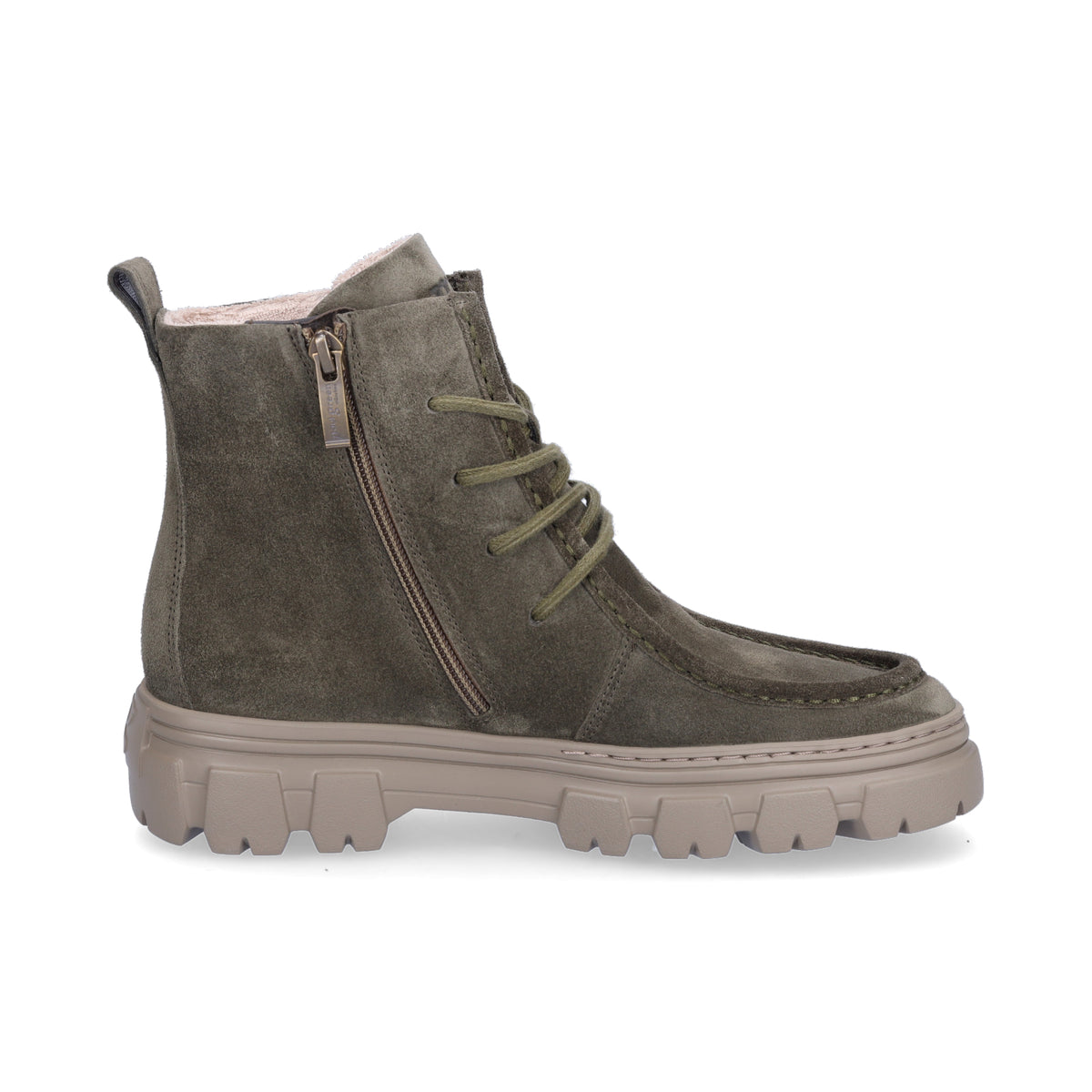 Paul Green Women's Lace-up Boot Olive