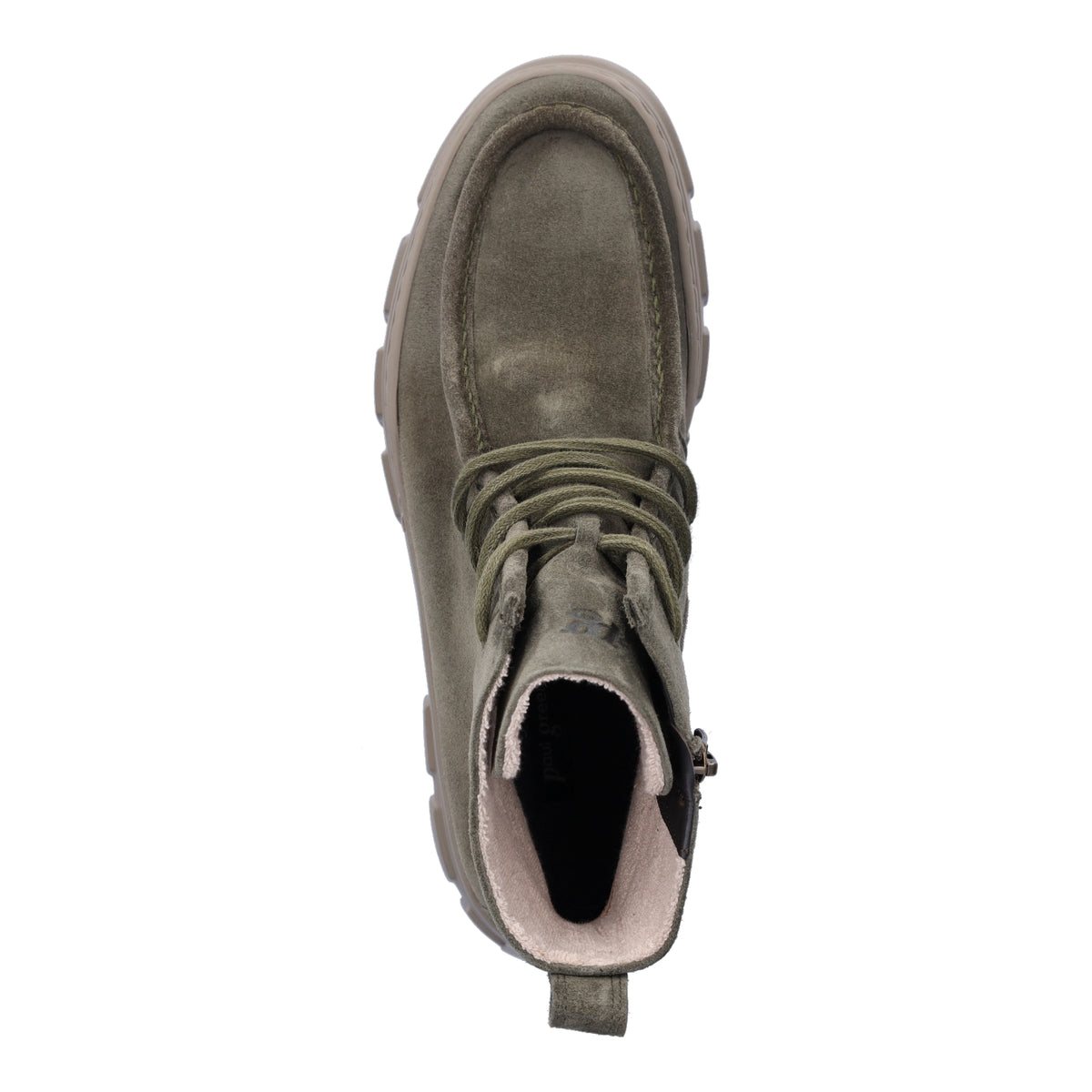 Paul Green Women's Lace-up Boot Olive