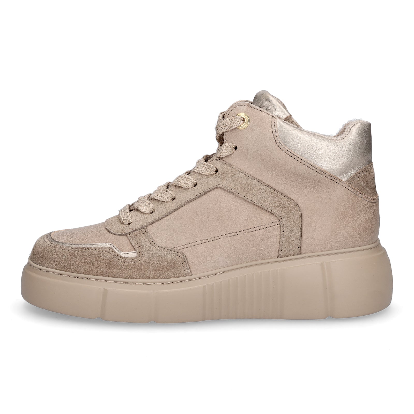 Paul Green Damen High-Top Sneaker beige