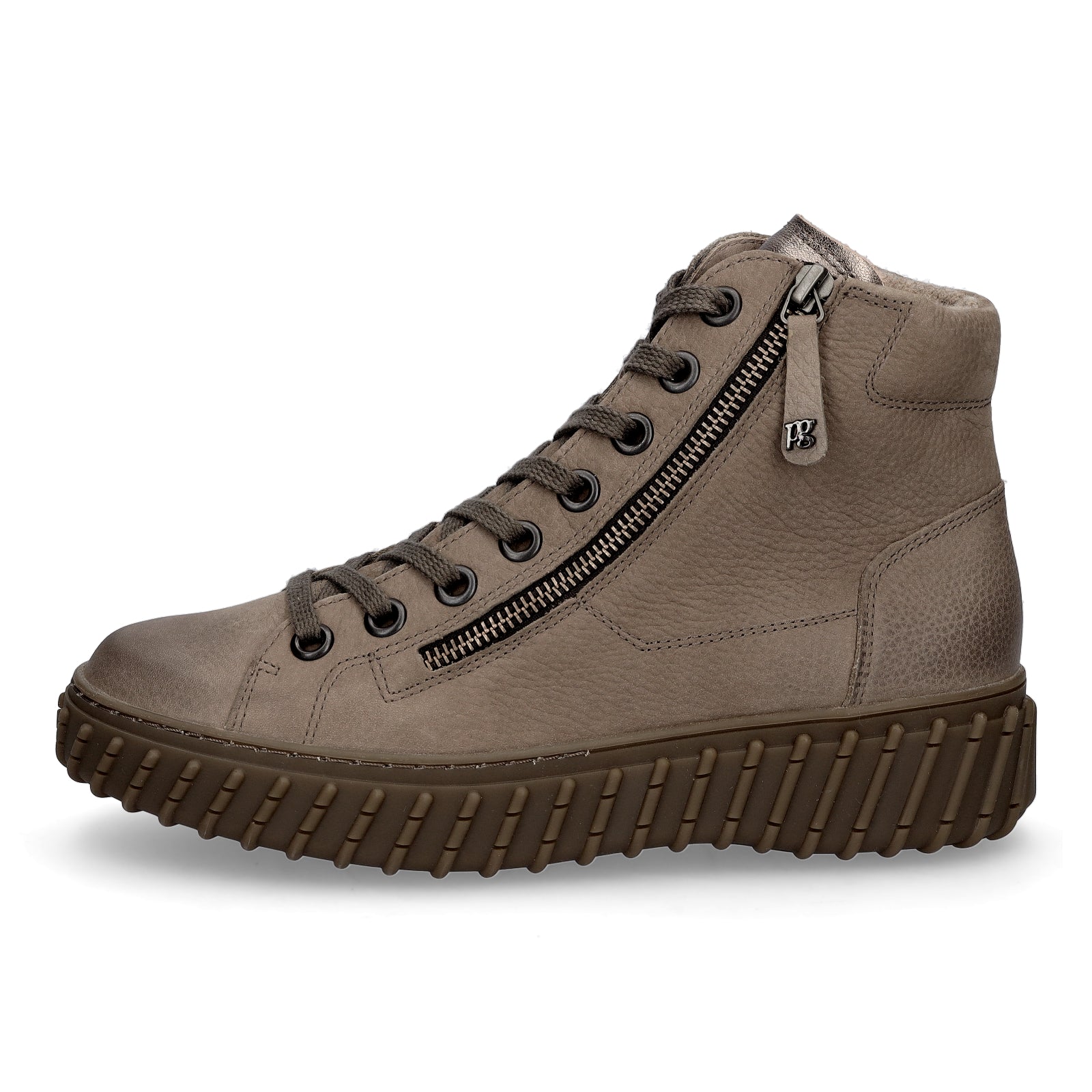 Paul Green Damen High-Top Sneaker taupe