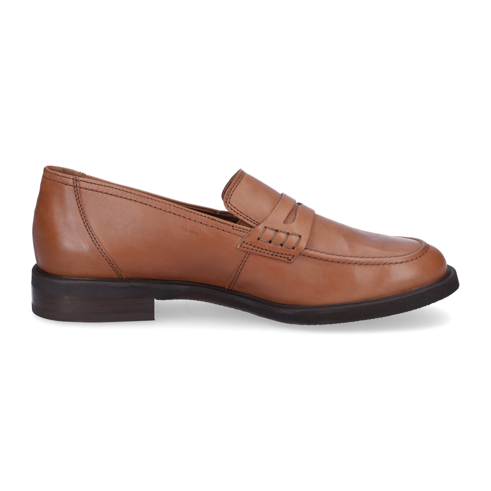 Paul Green Damen Leder Loafer cognac