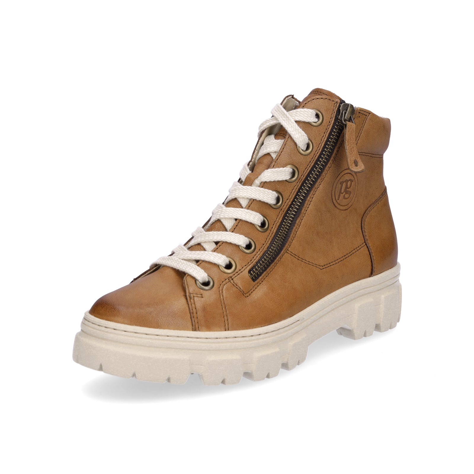 Paul Green Damen High-Top Sneaker cognac