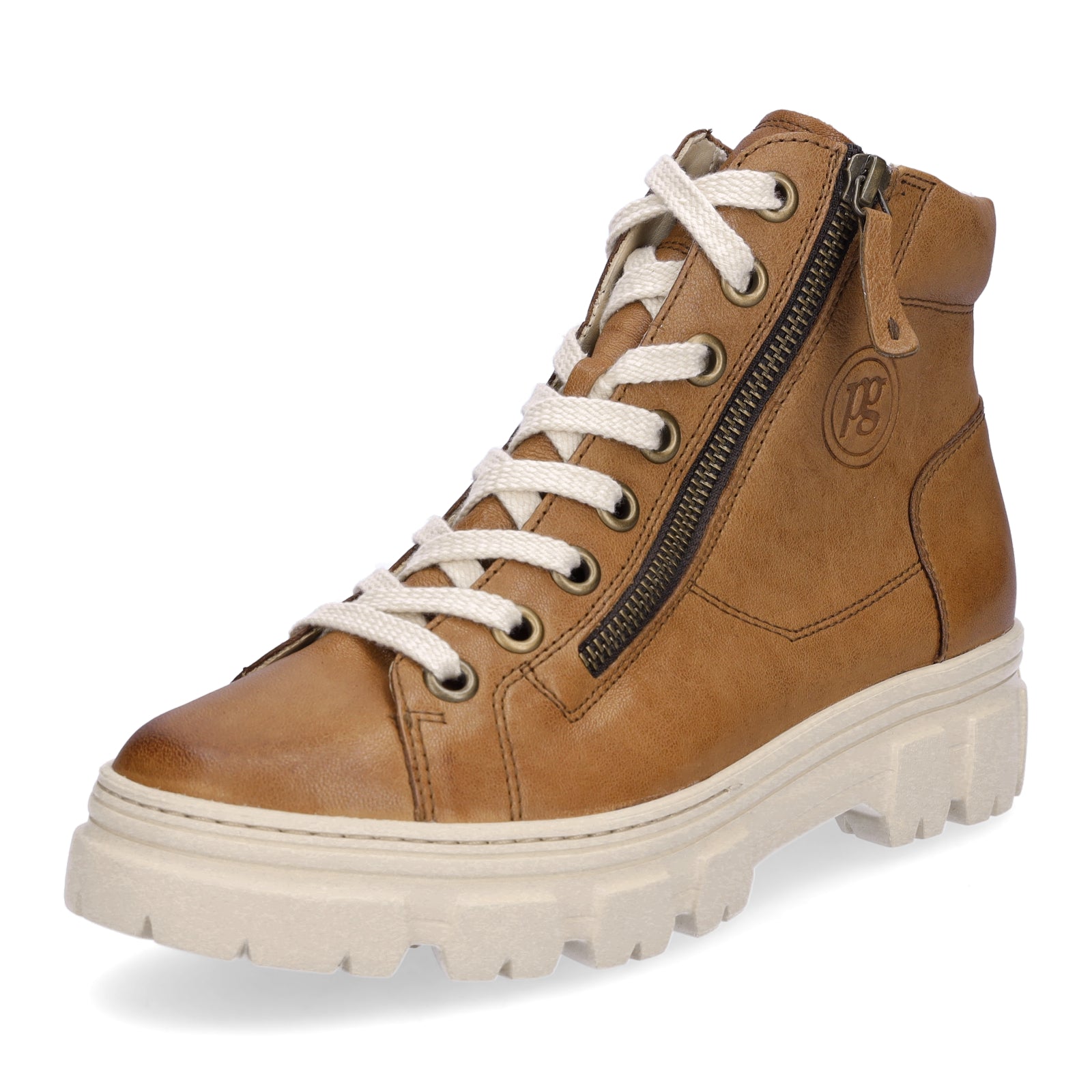 Paul Green Damen High-Top Sneaker cognac