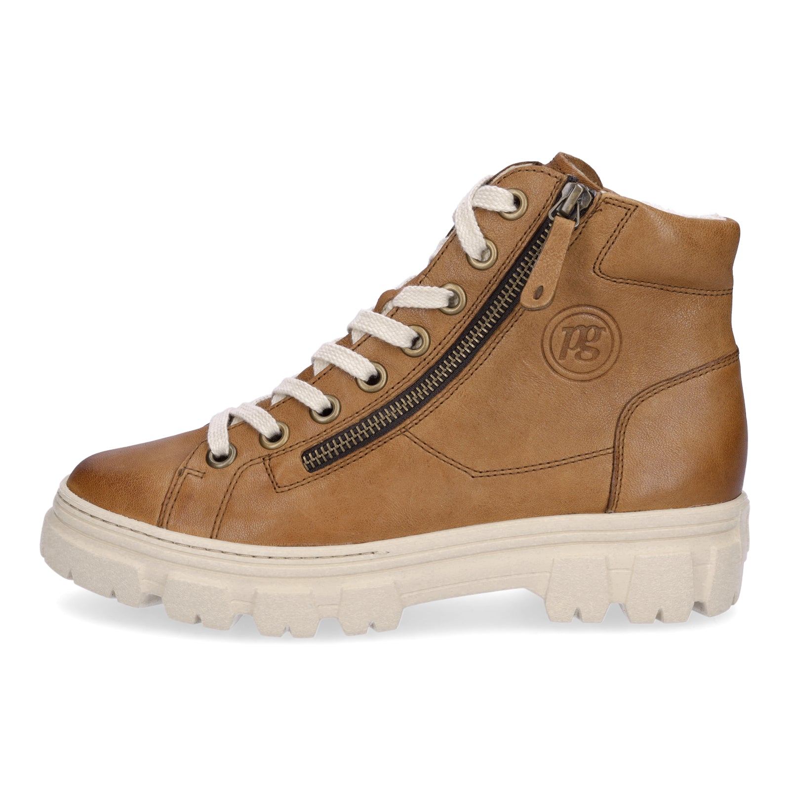 Paul Green Damen High-Top Sneaker cognac