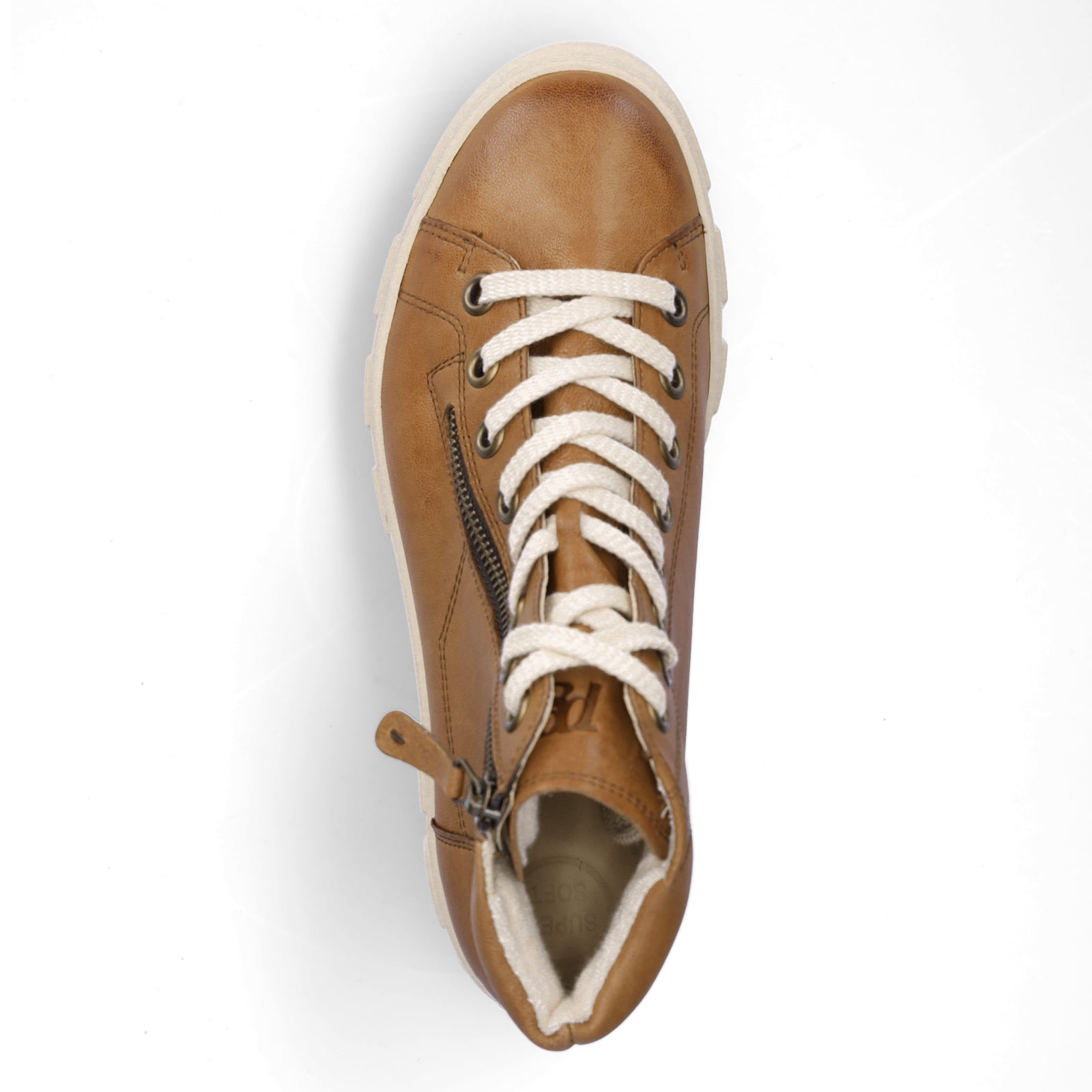 Paul Green Damen High-Top Sneaker cognac
