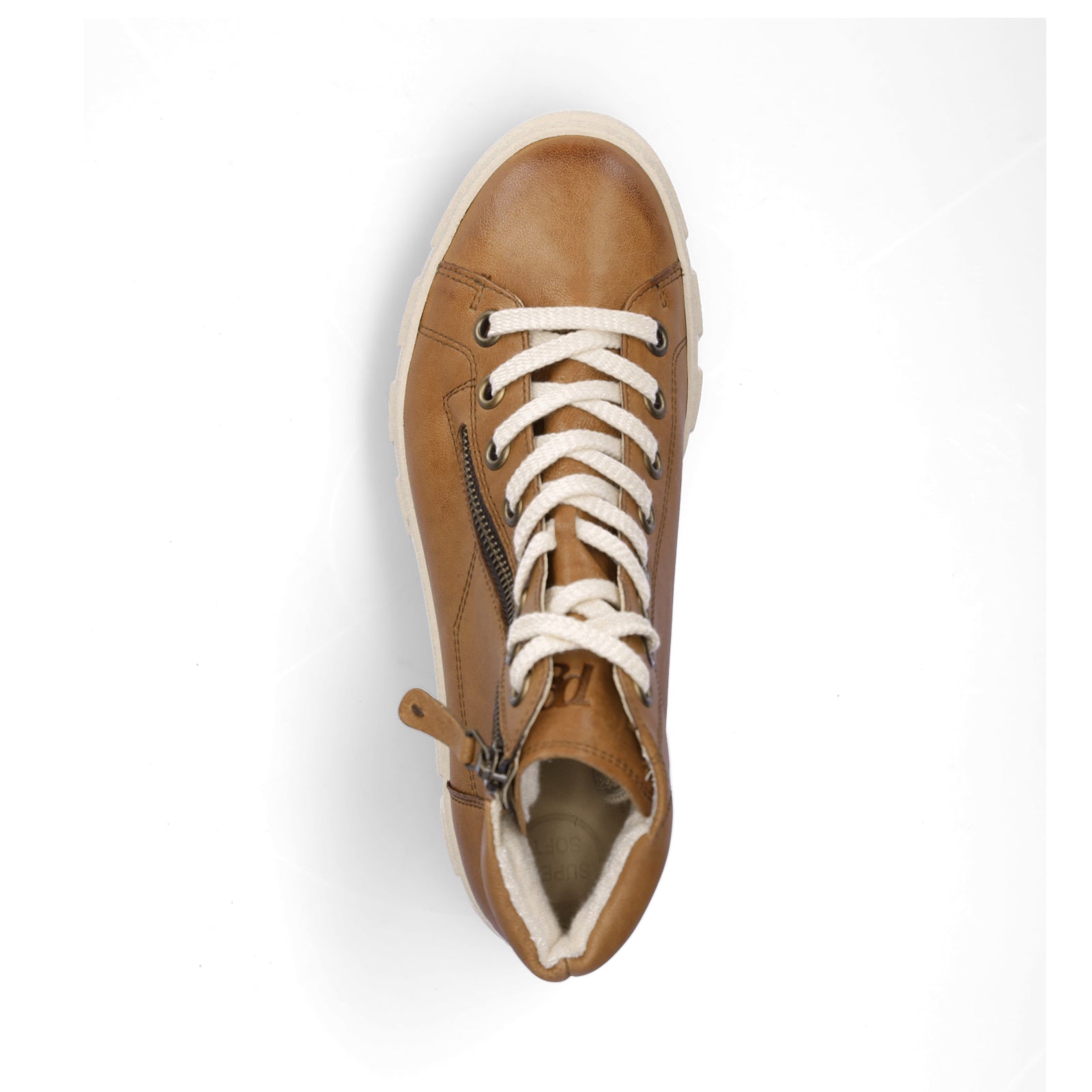 Paul Green Damen High-Top Sneaker cognac
