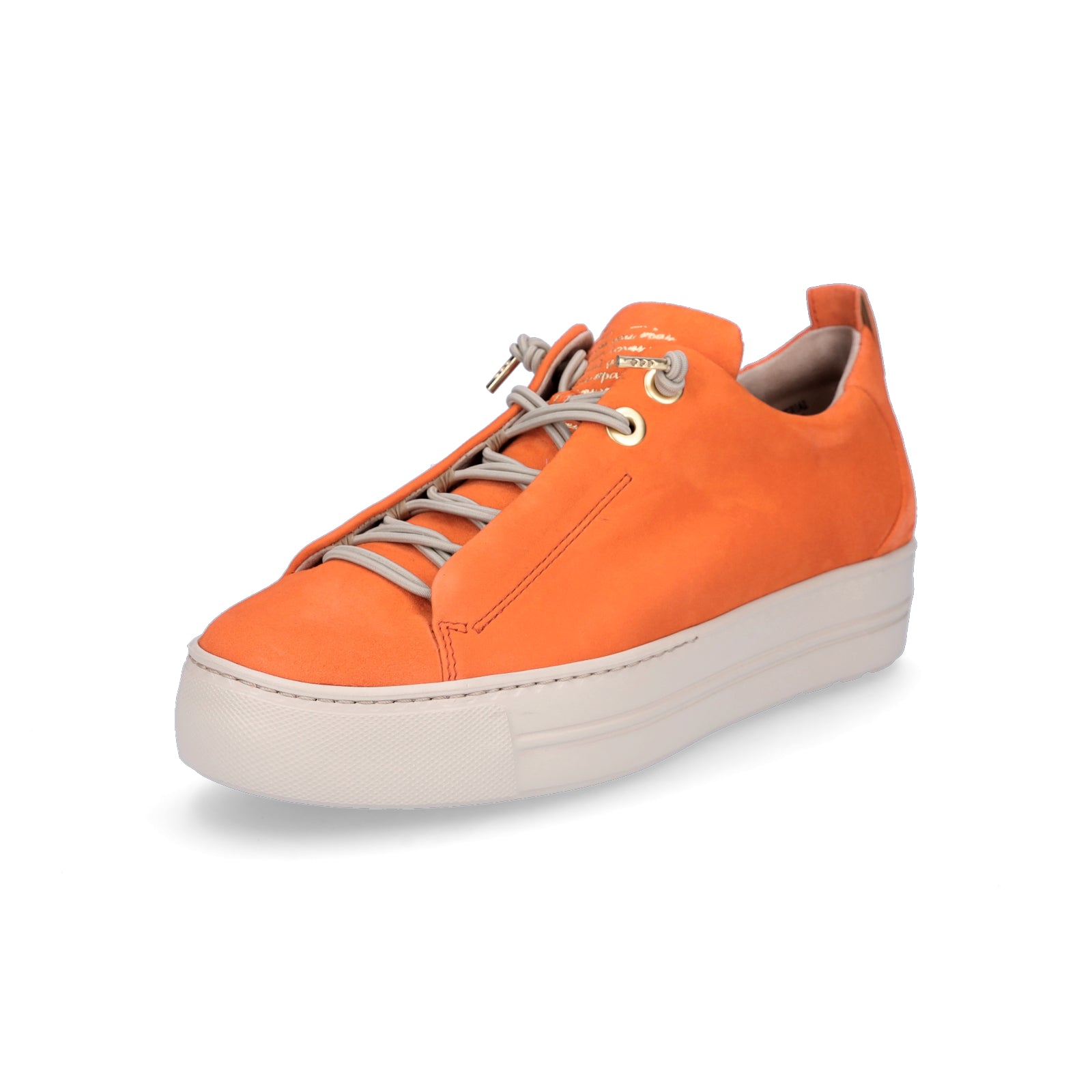 Paul Green women's leather sneakers orange