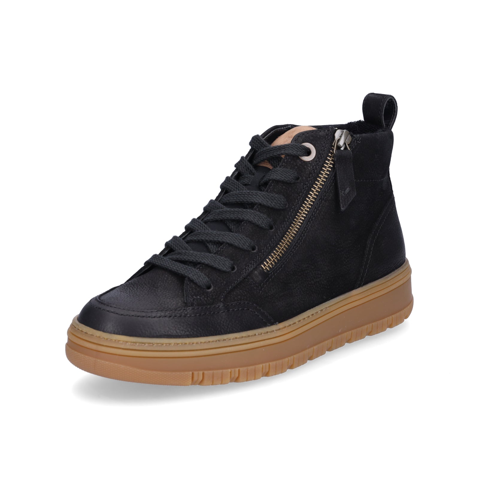 Paul Green Damen High-Top Sneaker schwarz