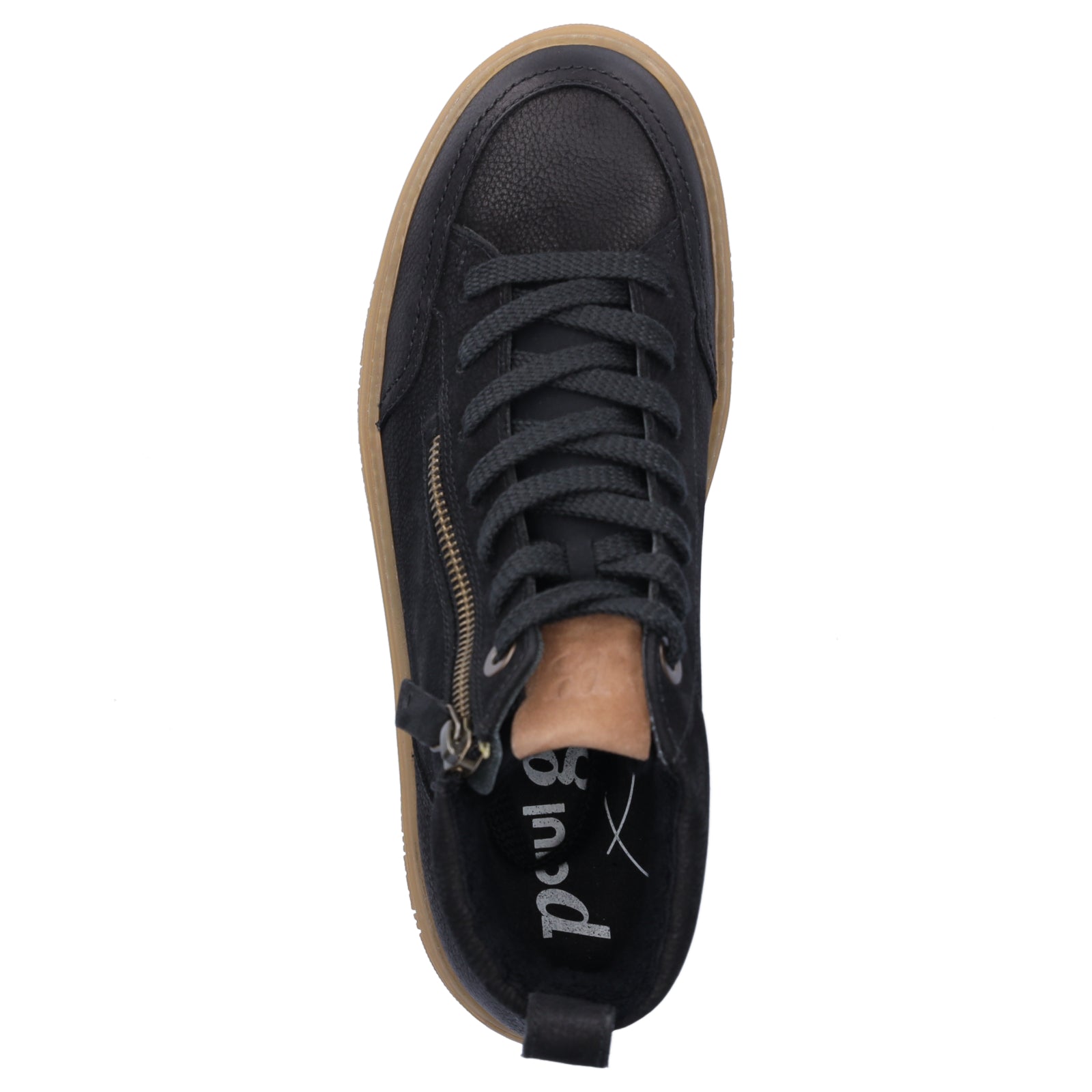 Paul Green Damen High-Top Sneaker schwarz