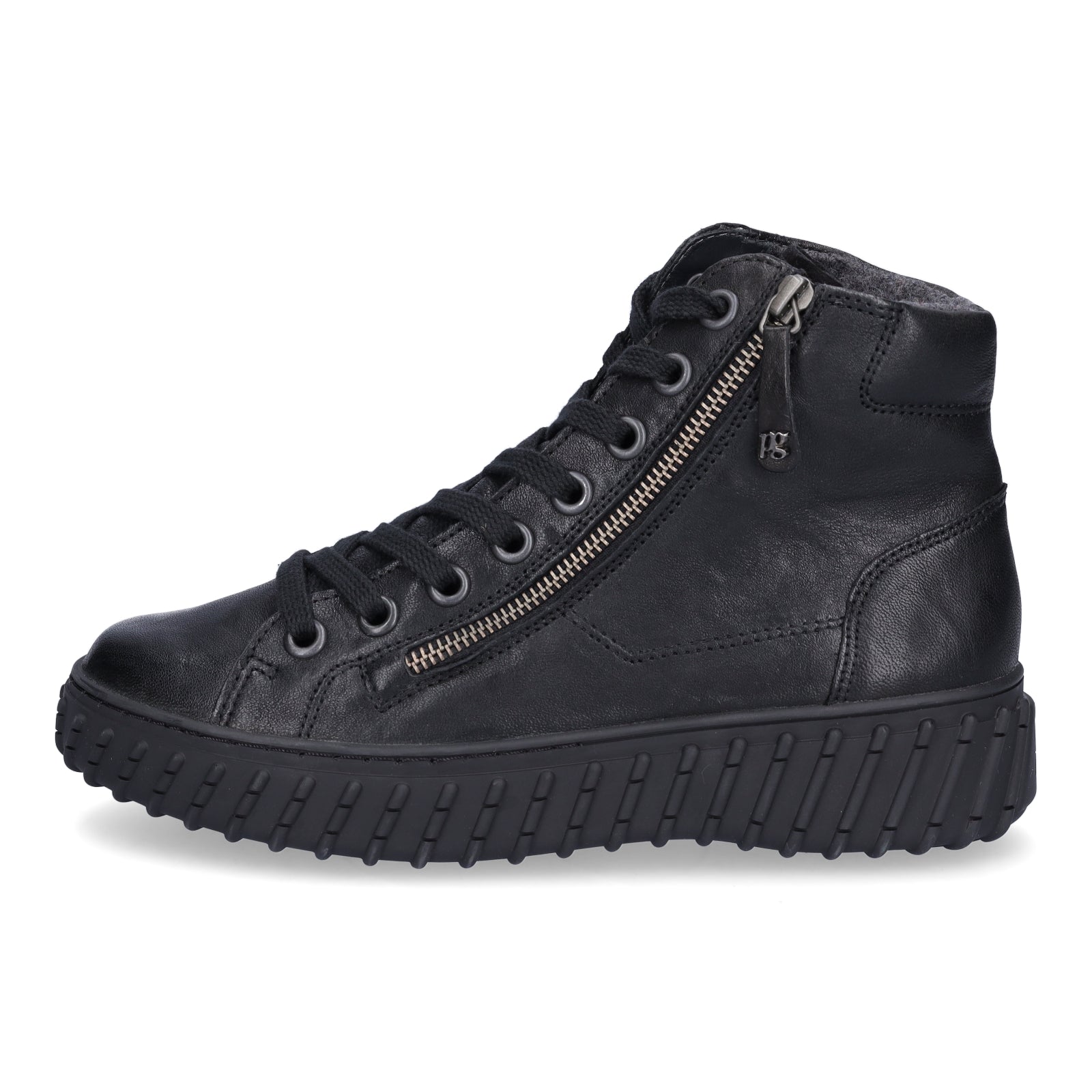 Paul Green Damen High-Top Sneaker schwarz