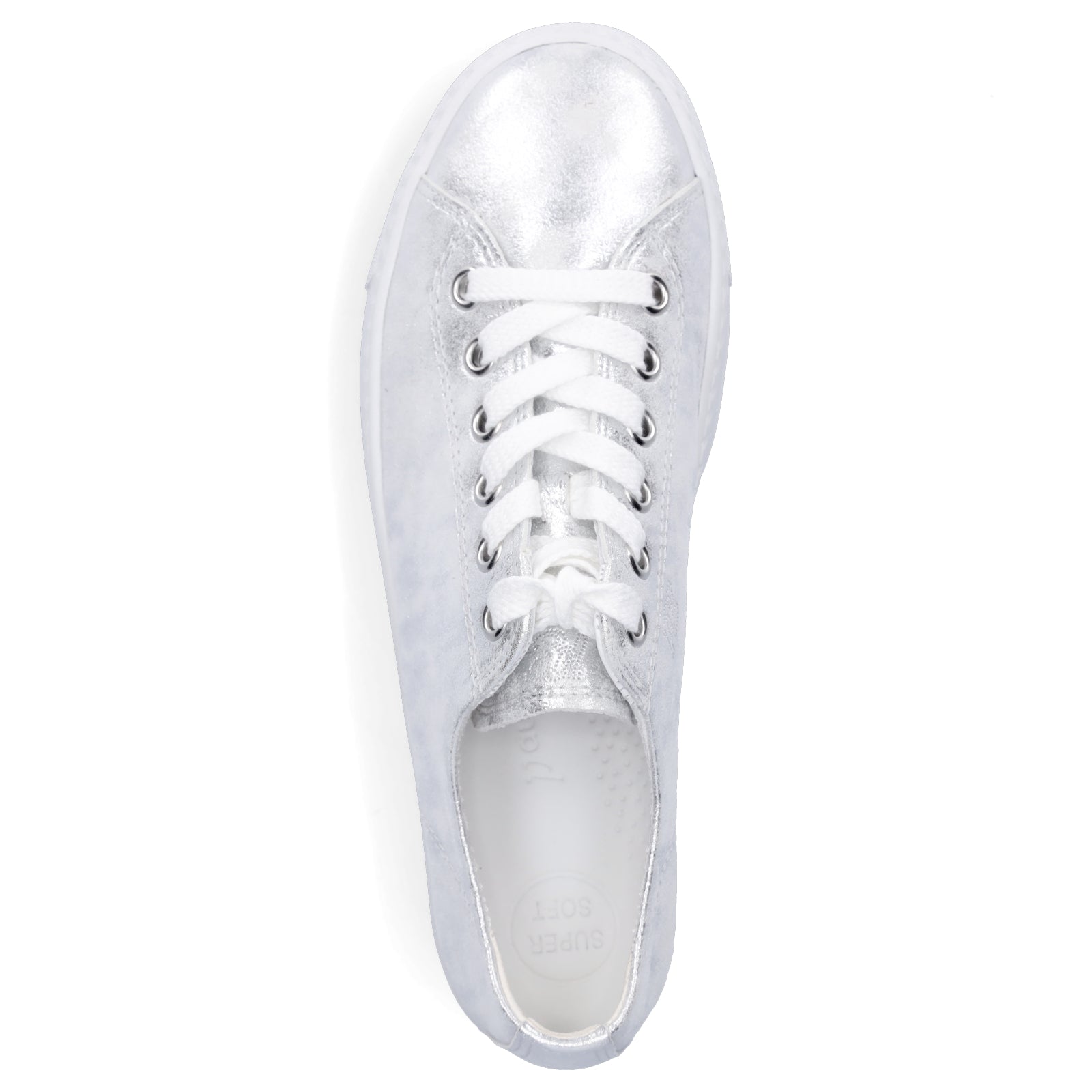 Paul Green women's sneakers silver metallic
