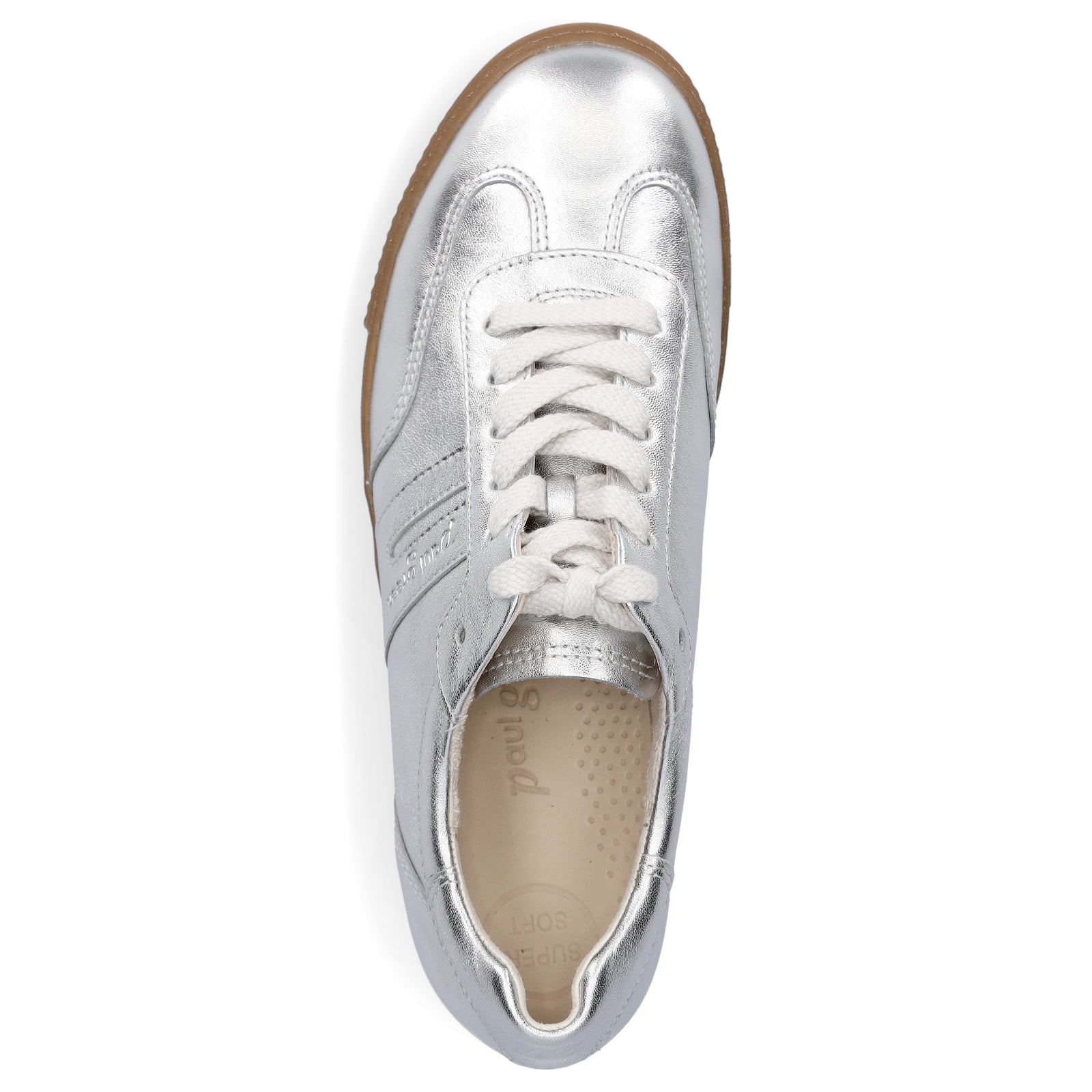 Paul Green women's sneakers silver metallic