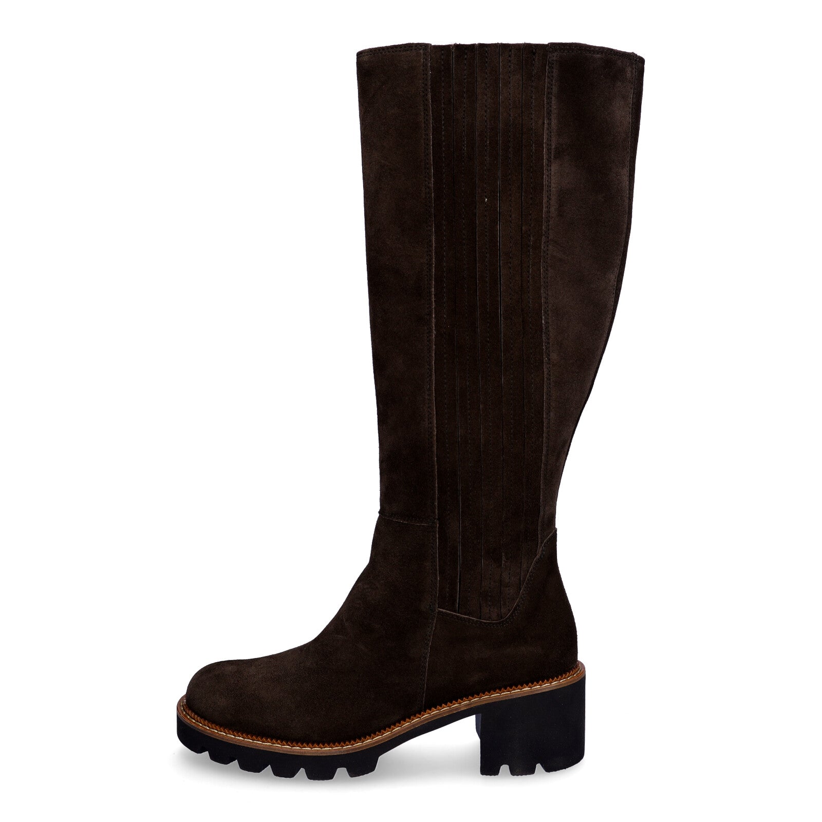 Paul Green Damen Stiefel dunkelbraun