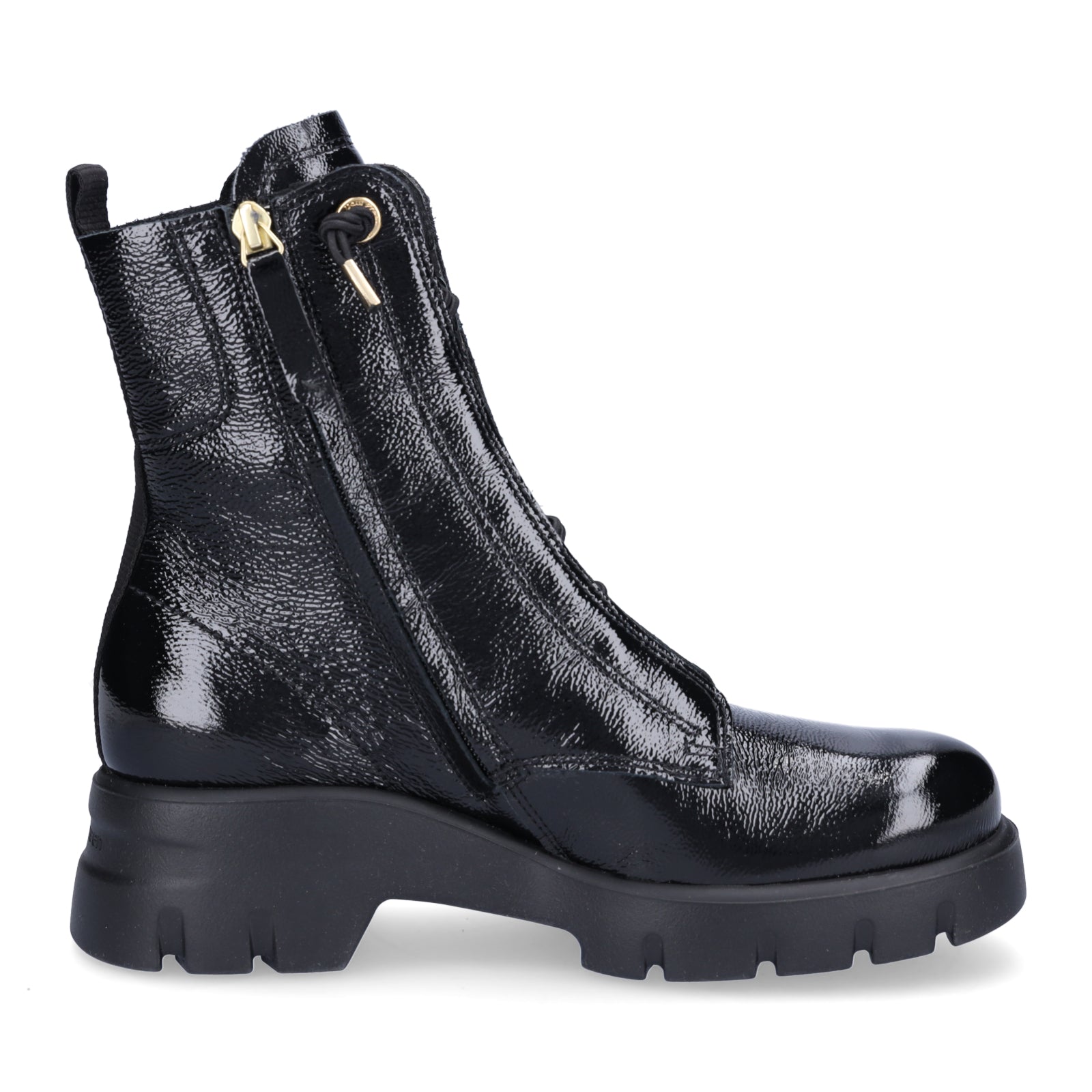 Paul Green Damen Stiefelette schwarz Lack