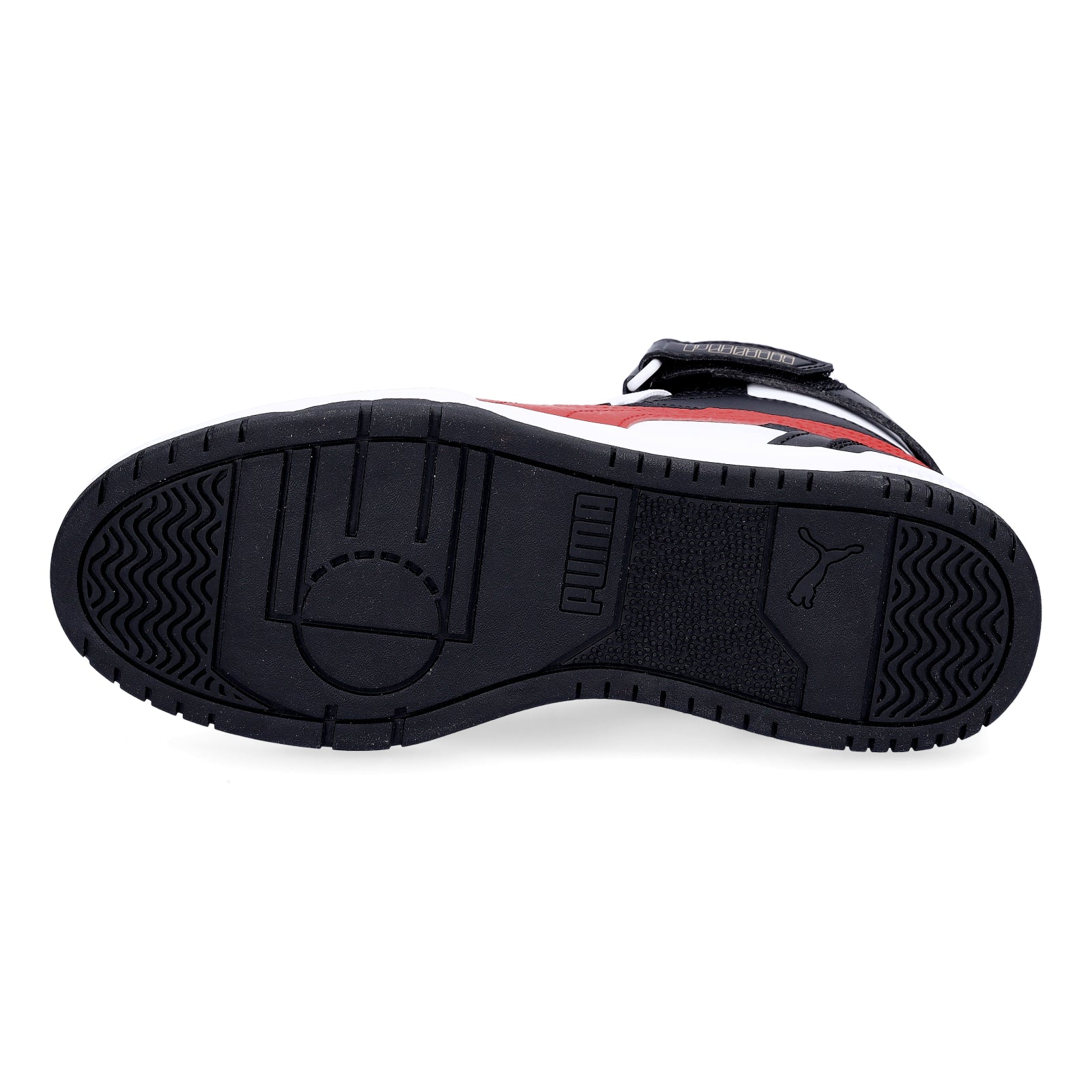 Puma unisex high top sneaker RBD Game white black red
