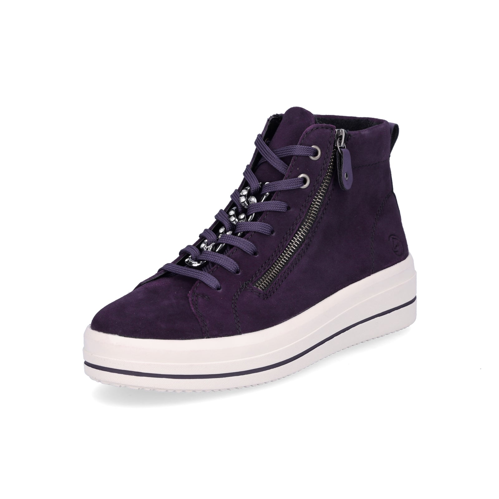 Remonte women's high-top sneakers purple