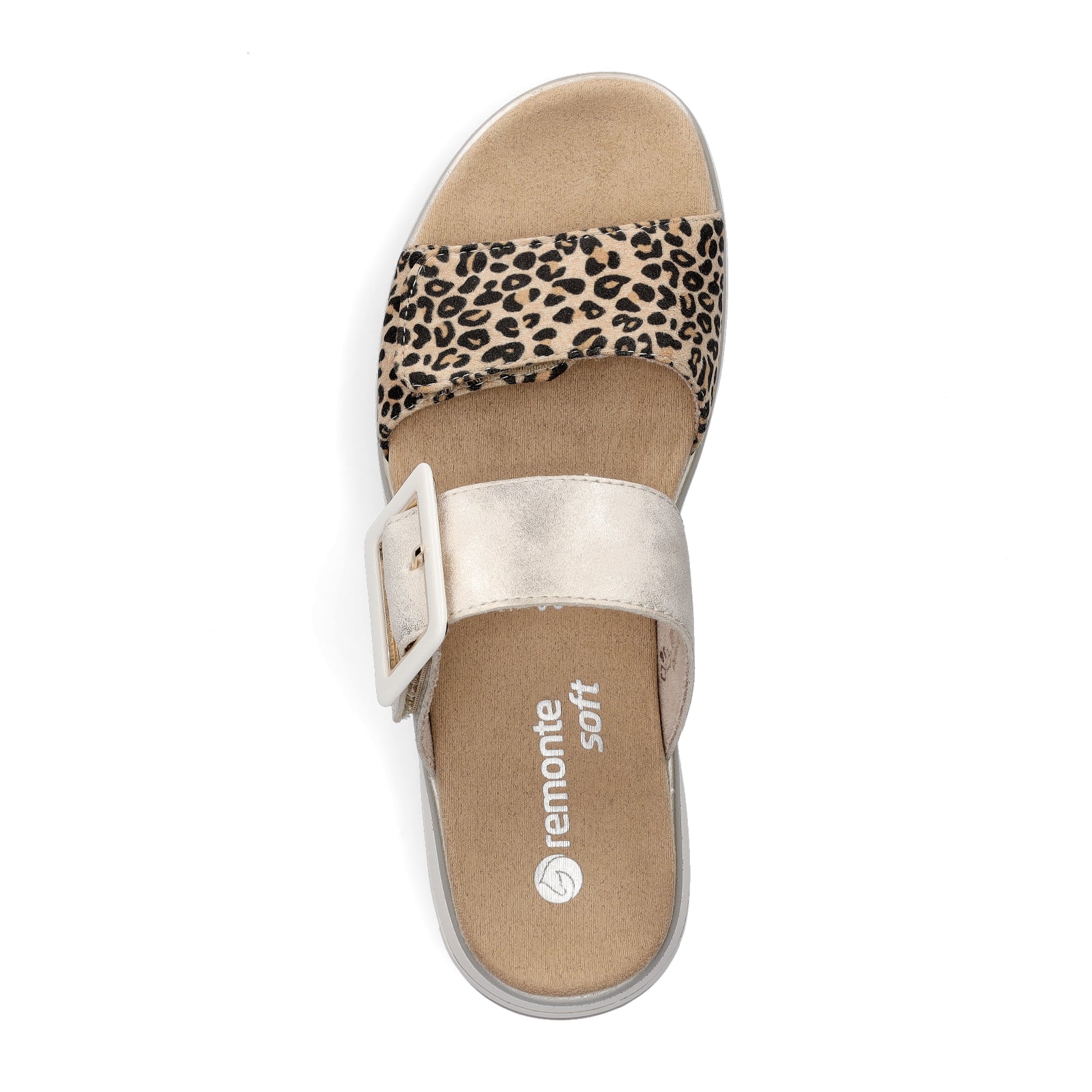 Remonte women's mules leo gold