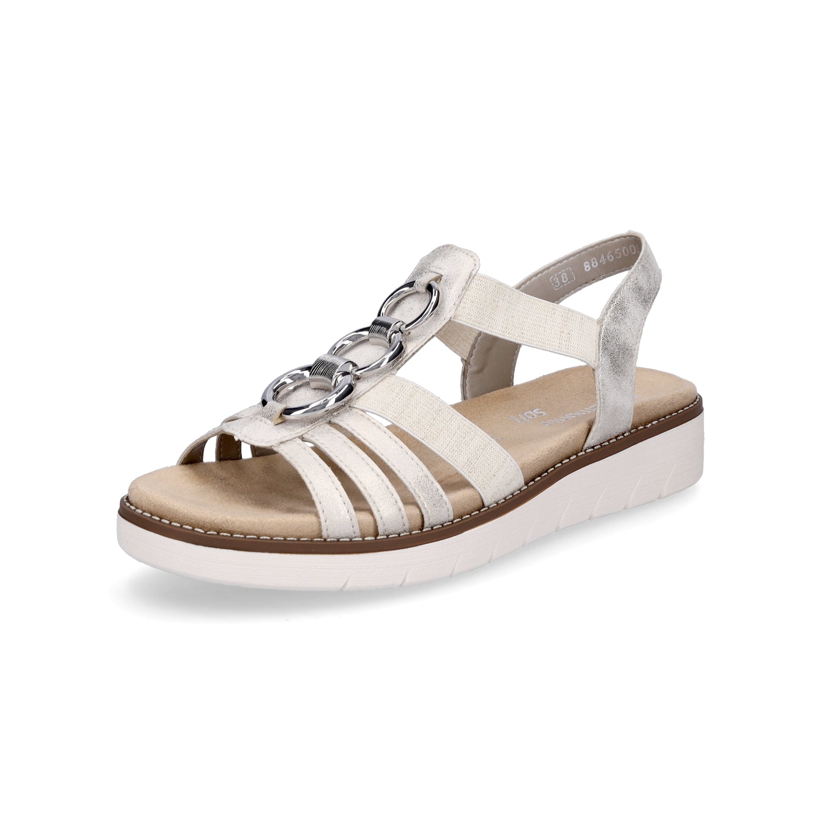 Remonte women's sandal beige gold