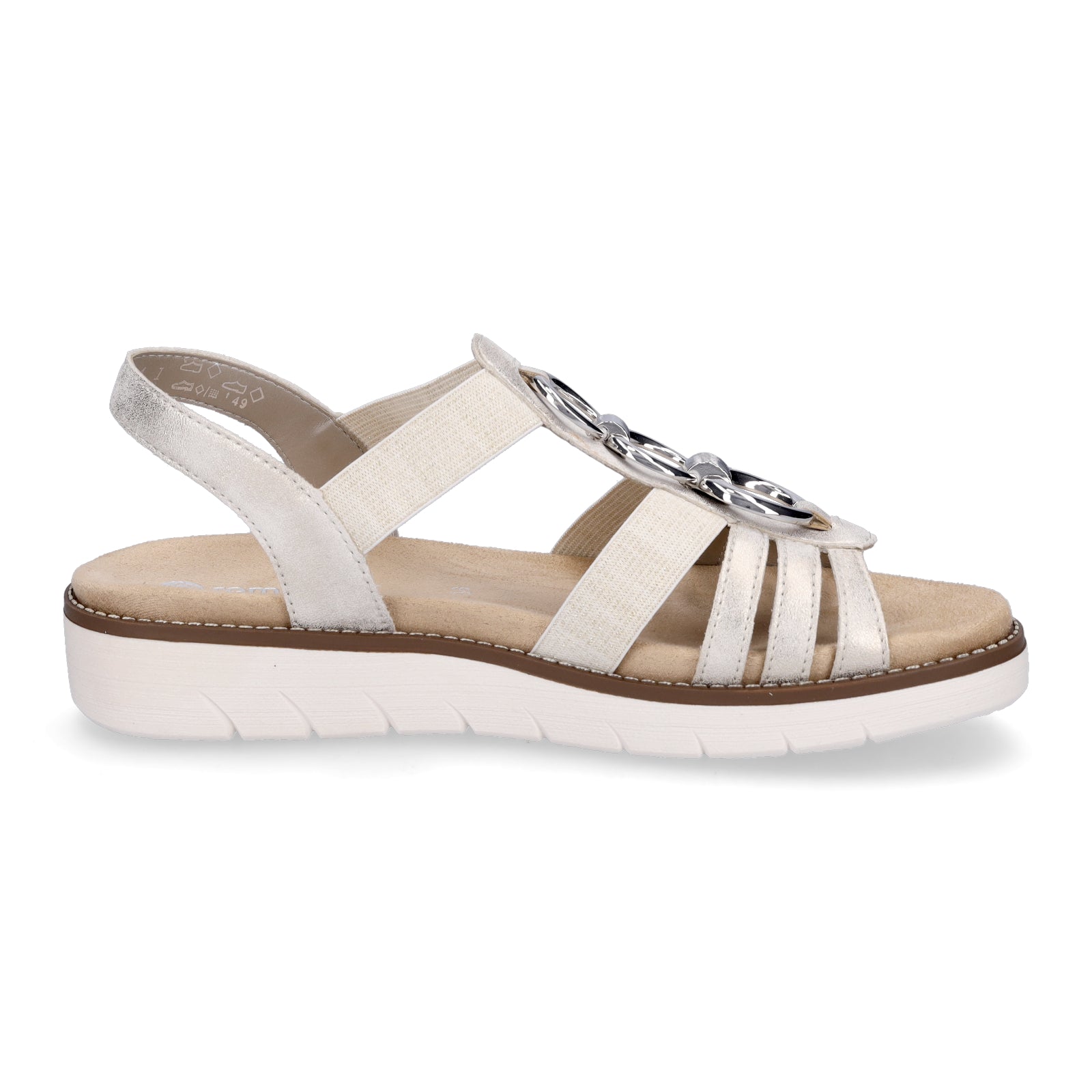 Remonte Damen Sandale beige gold