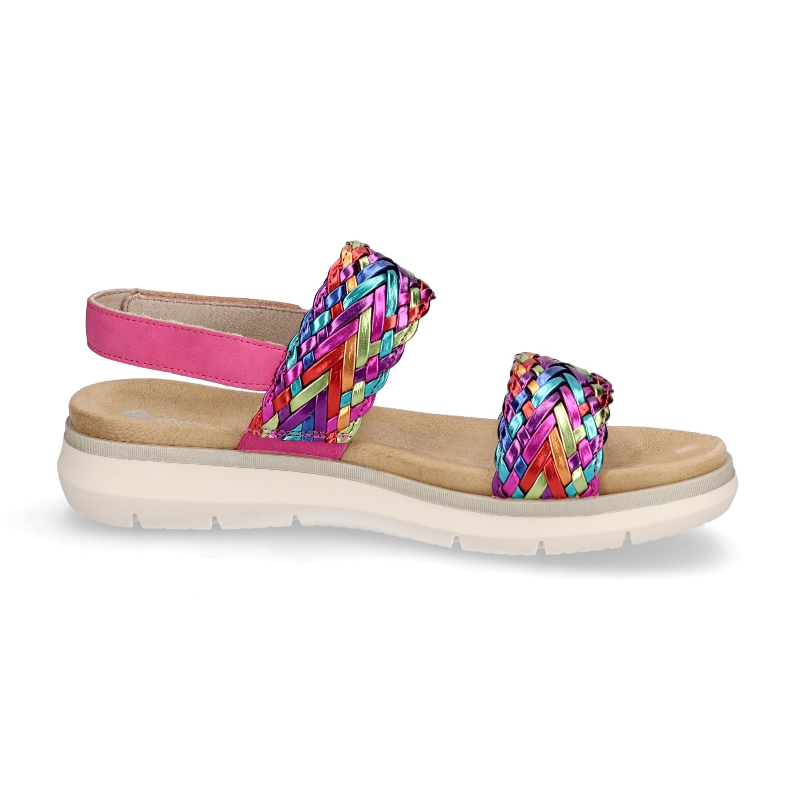 Remonte Damen Sandale pink multi metallic