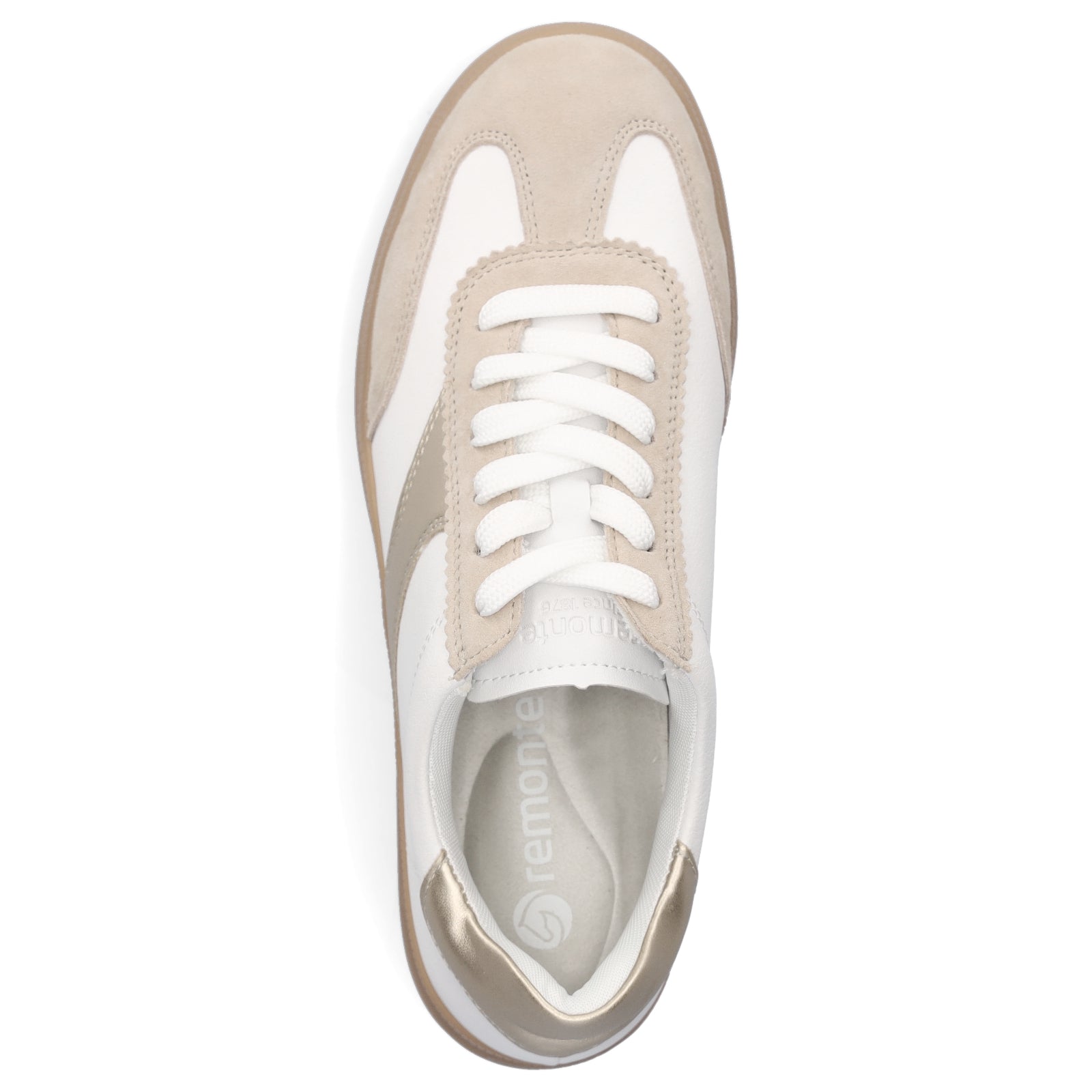 Remonte Damen Sneaker weiß gold