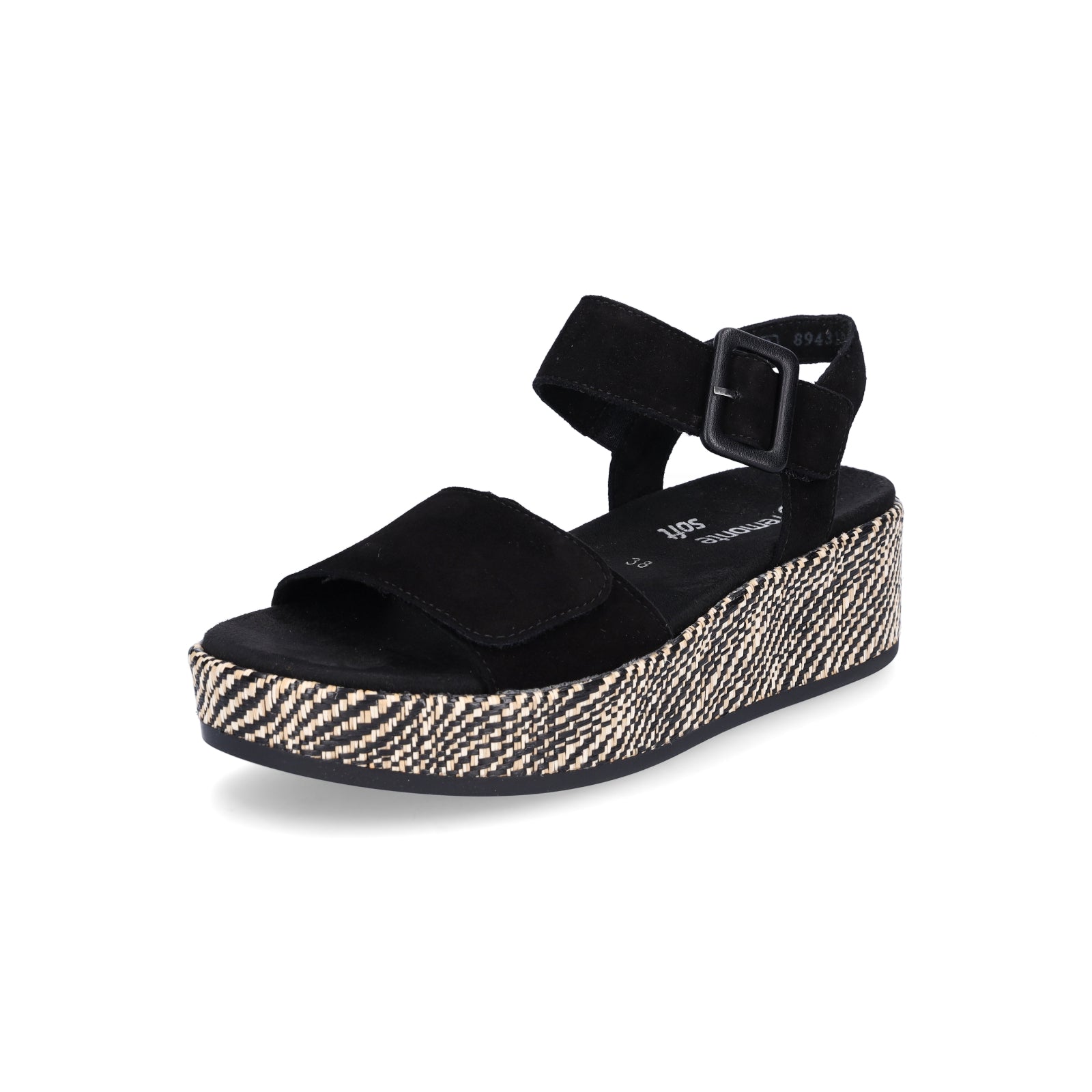 Remonte women's platform sandals black