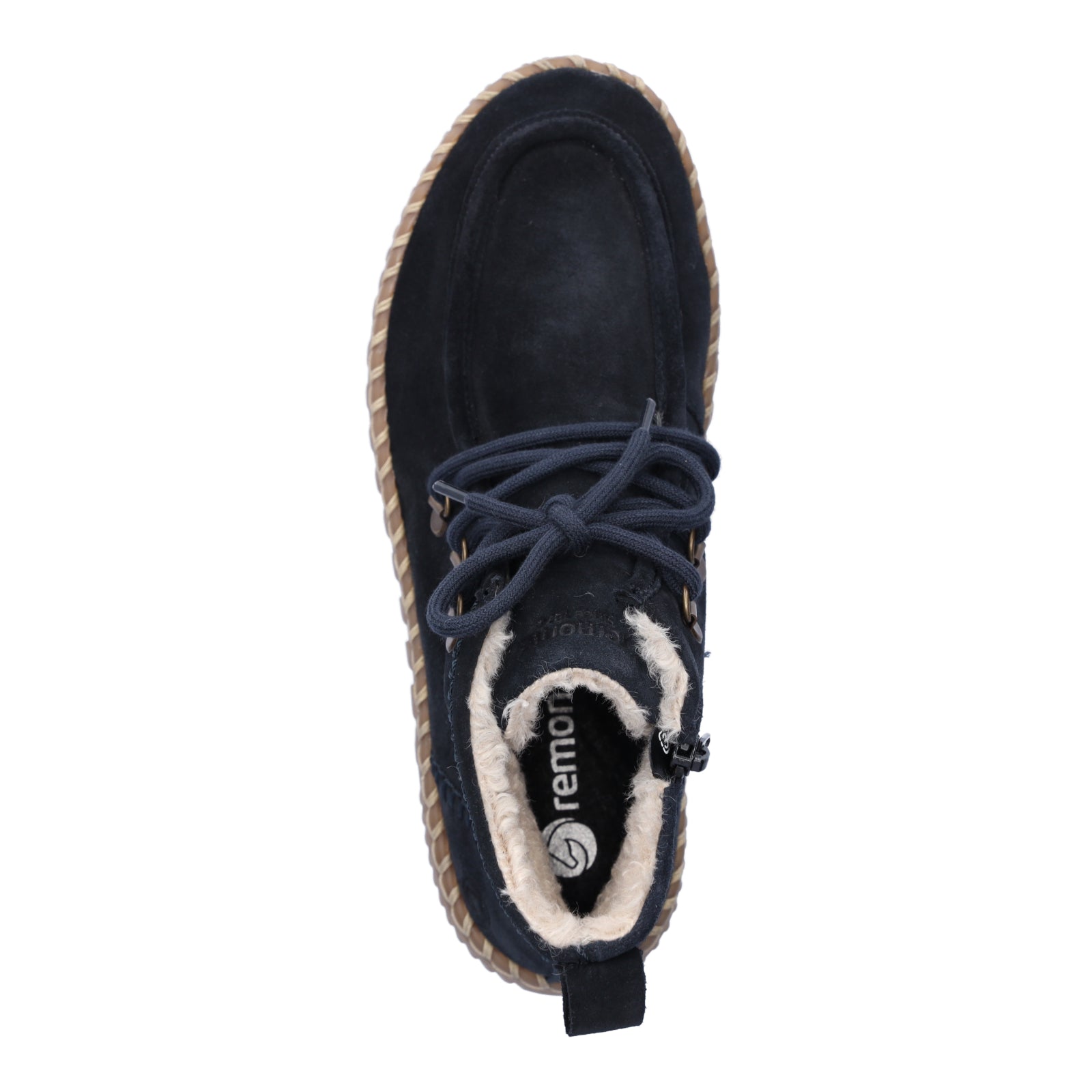 Remonte Women's Lace-Up Boot Blue